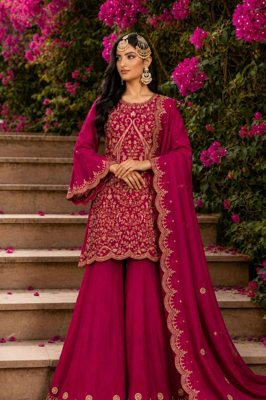 Shri Balaji Emporium 22676 Vichitra Silk Beautiful Sequins & zari embroidery Work Suit