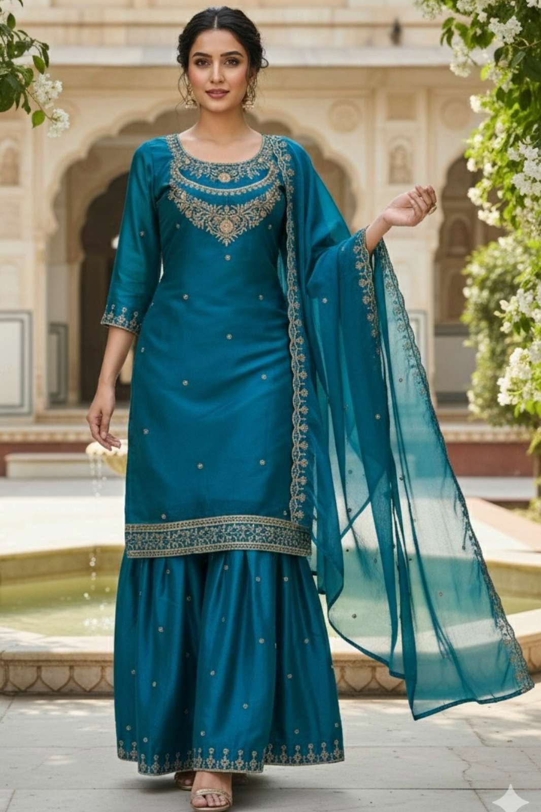 Shri Balaji Emporium 22751 Ready to wear Pure Fandy Sequins & Embroidery Work Suit 