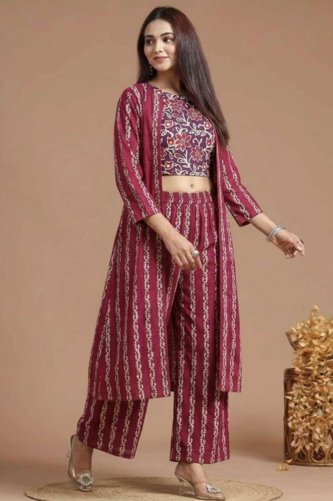 Shri Balaji Emporium 23092 Ready to Wear Bagru Hand Block Printed Pure Cotton Co ord Set