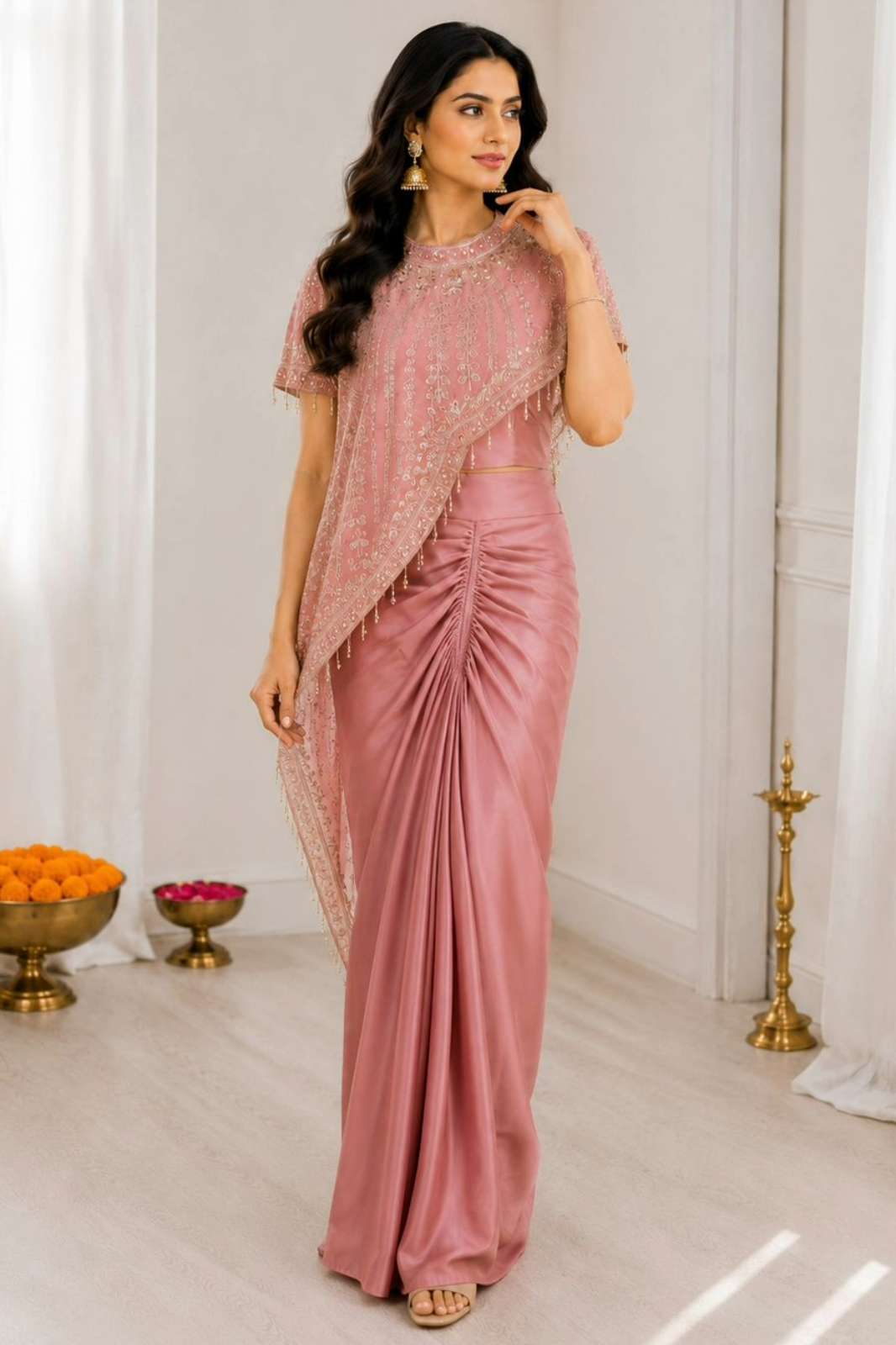 Shri Balaji Emporium BB 71 Premium Crep Silk  Embroidey & Sequins Work Dress