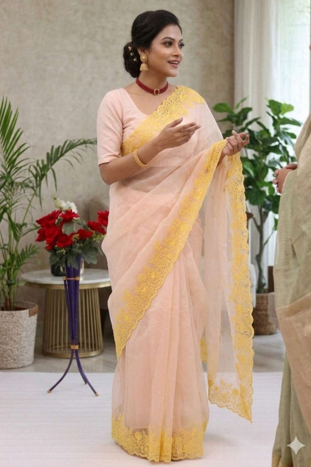 Shri Balaji Emporium BT 437 Heavy Soft Organza Thread Zari With Sequnce Work Saree 