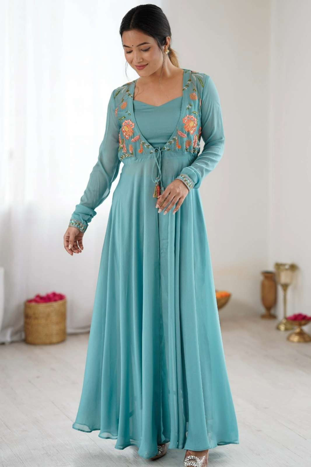 Shri Balaji Emporium CDRS204 Premium Pure Georgette Embroidery with Sequins Work suit collection