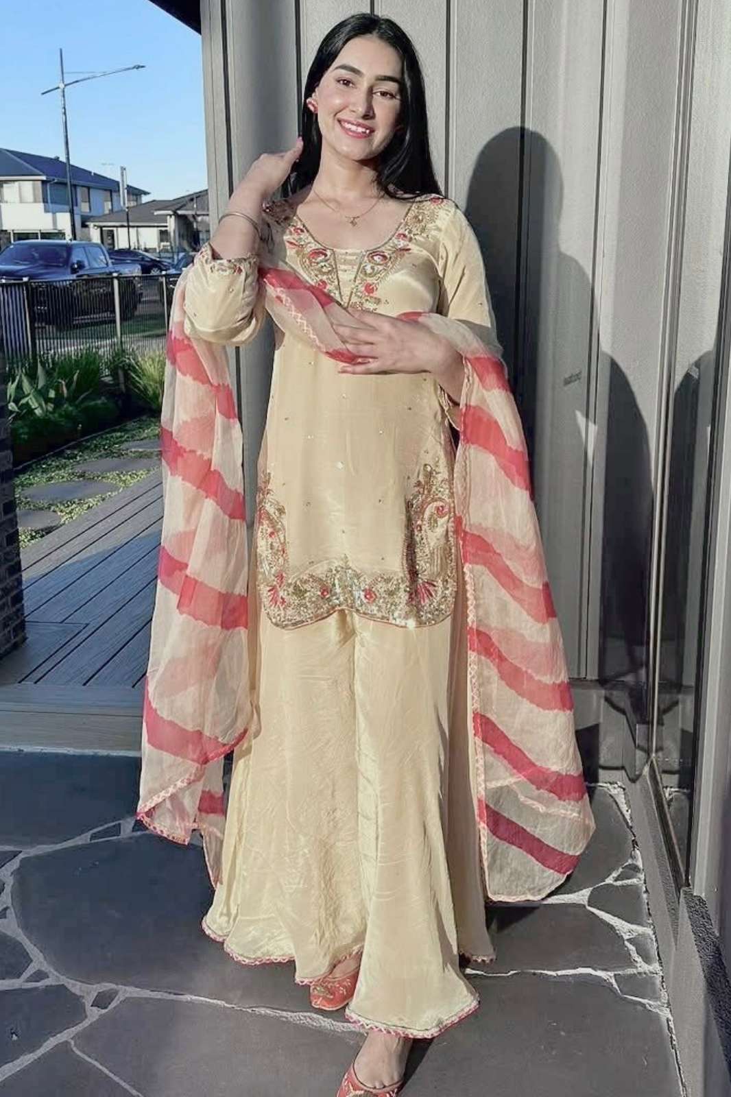 Shri Balaji Emporium DV 23034 Ready to wear Premium Crep Silk Sequins & Embroidered Dress