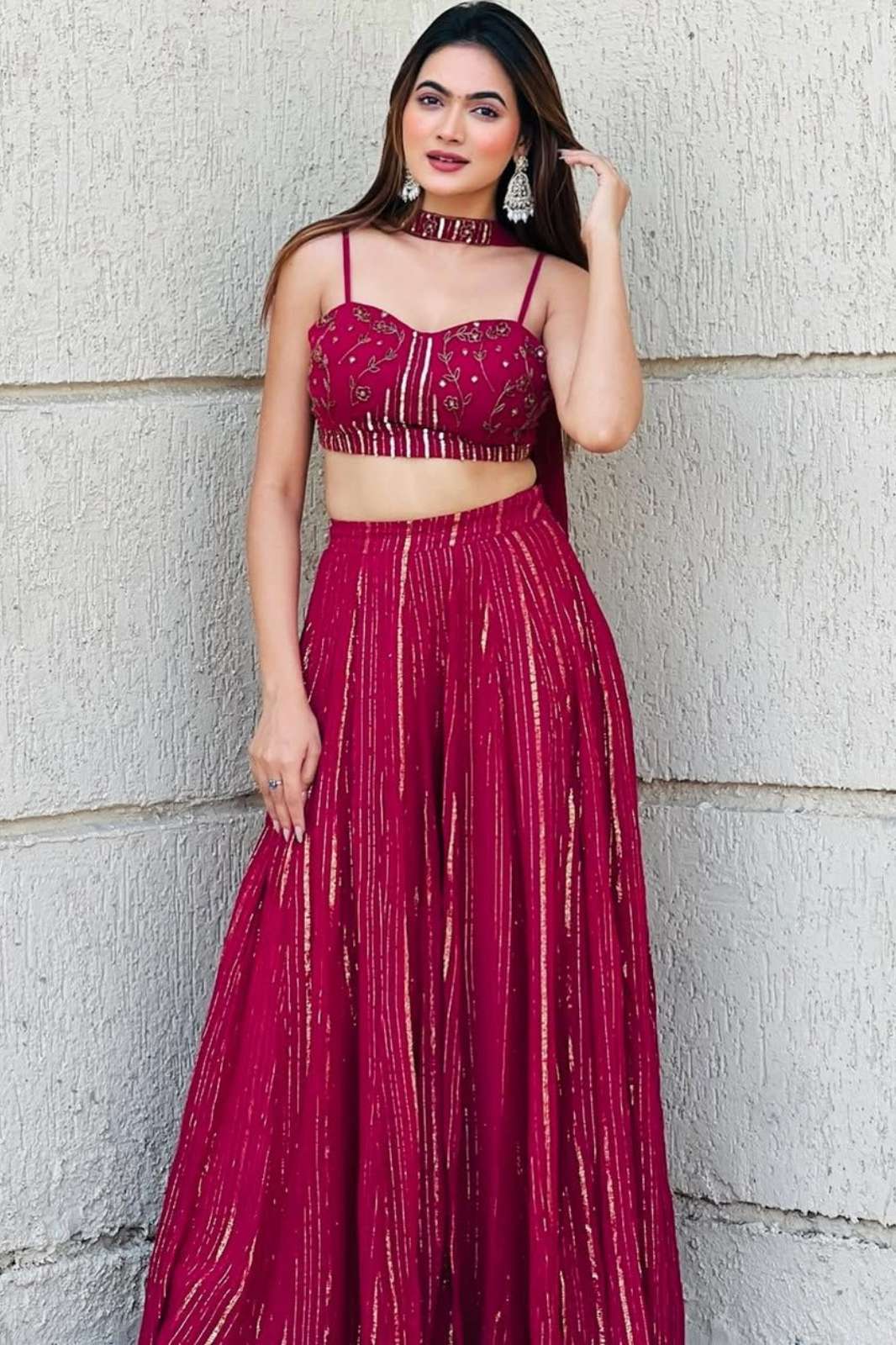 Shri Balaji Emporium L 3112 Pure viscose Georgette Sequence Work Dress