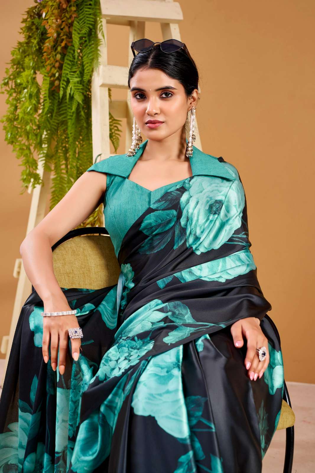 Shri Balaji Emporium LD 4038 22992 Digital Floral Print Silk Festive Wear Saree