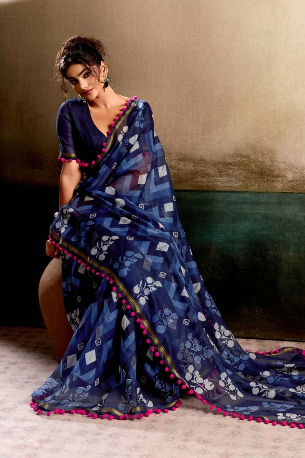 Shri Balaji Emporium Pum Pum 18 Mul Mul Cotton sarees collection With Pum Pum 