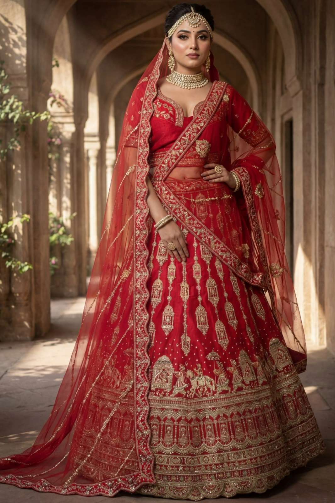 Shri Balaji Emporium Sajani Vol 1 Beautiful Fancy Fabric Sequins Embroiderey Work Bridal Lehenga 