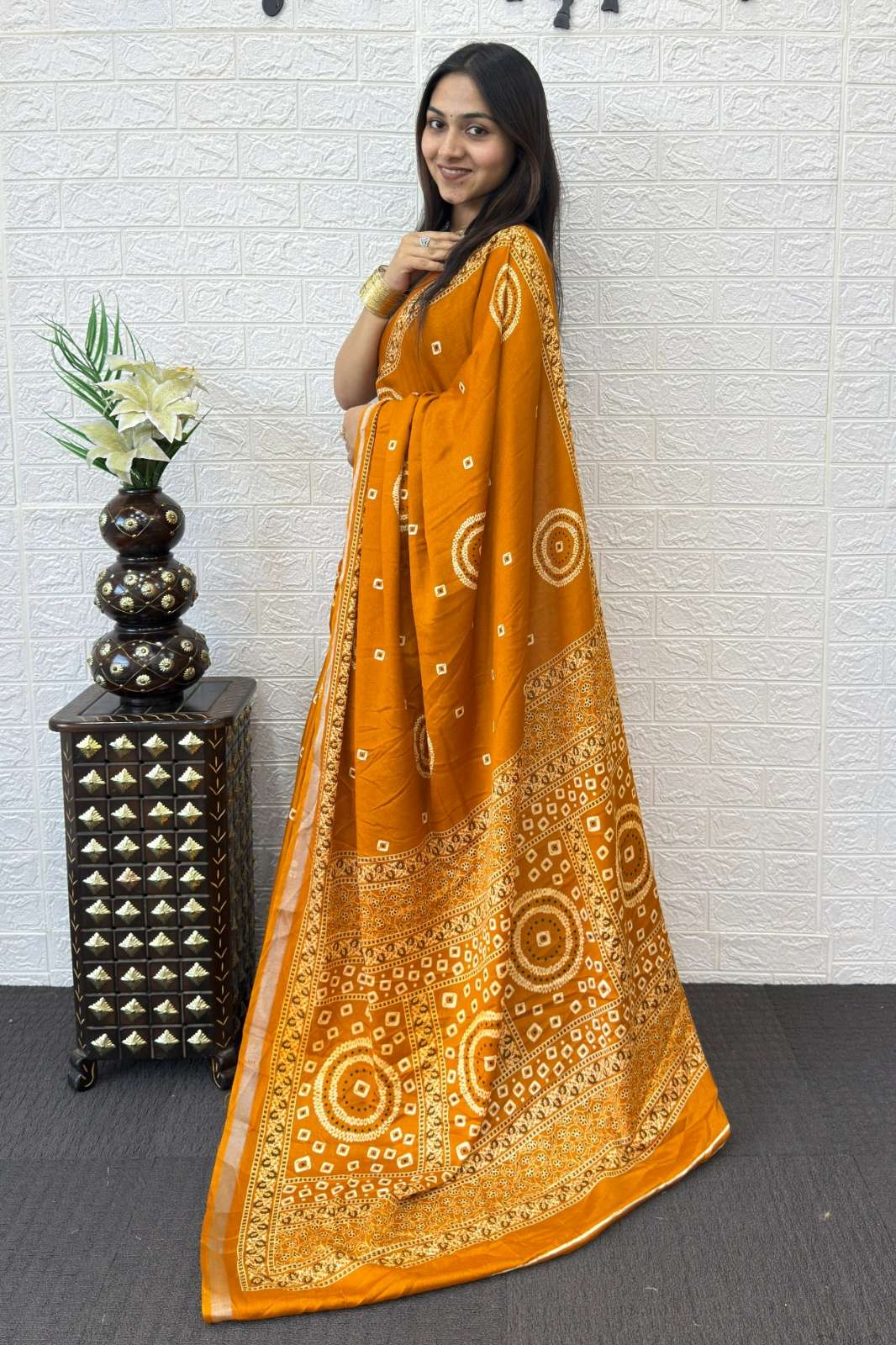 Shri Balaji Emporium SF 2376B  Real Mirror Work Semi Gajji Silk Soft and Smooth Saree