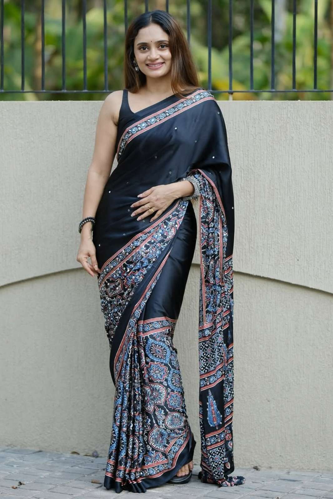 Shri Balaji Emporium SF 2376B  Real Mirror Work Semi Gajji Silk Soft and Smooth Saree