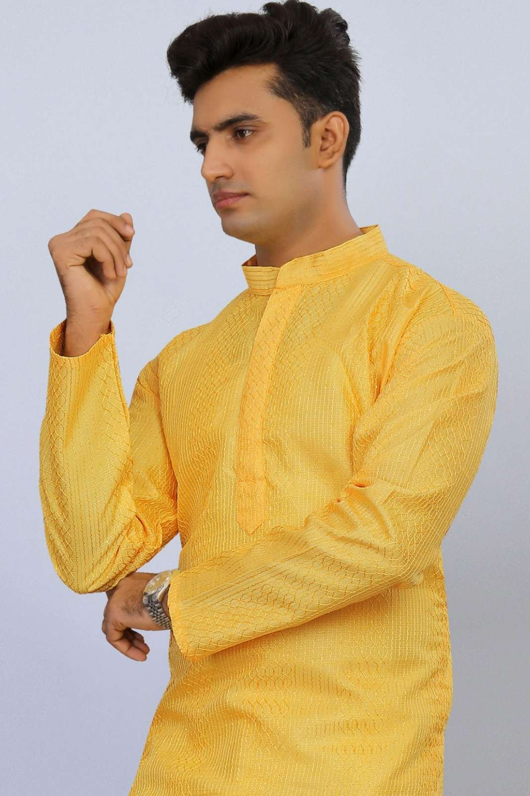 Shri Balaji Emporium SK 22923 Fancy Fabric Embroidery Work Mens Kurta 