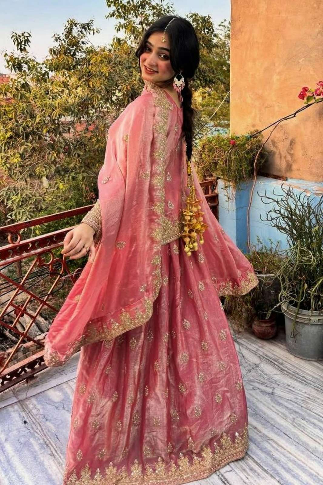 Shri Balaji Emporium SSC 719 Heavy Two Tone Fandy Silk Heavy Embroidery Codding & Sequins Work Lehenga
