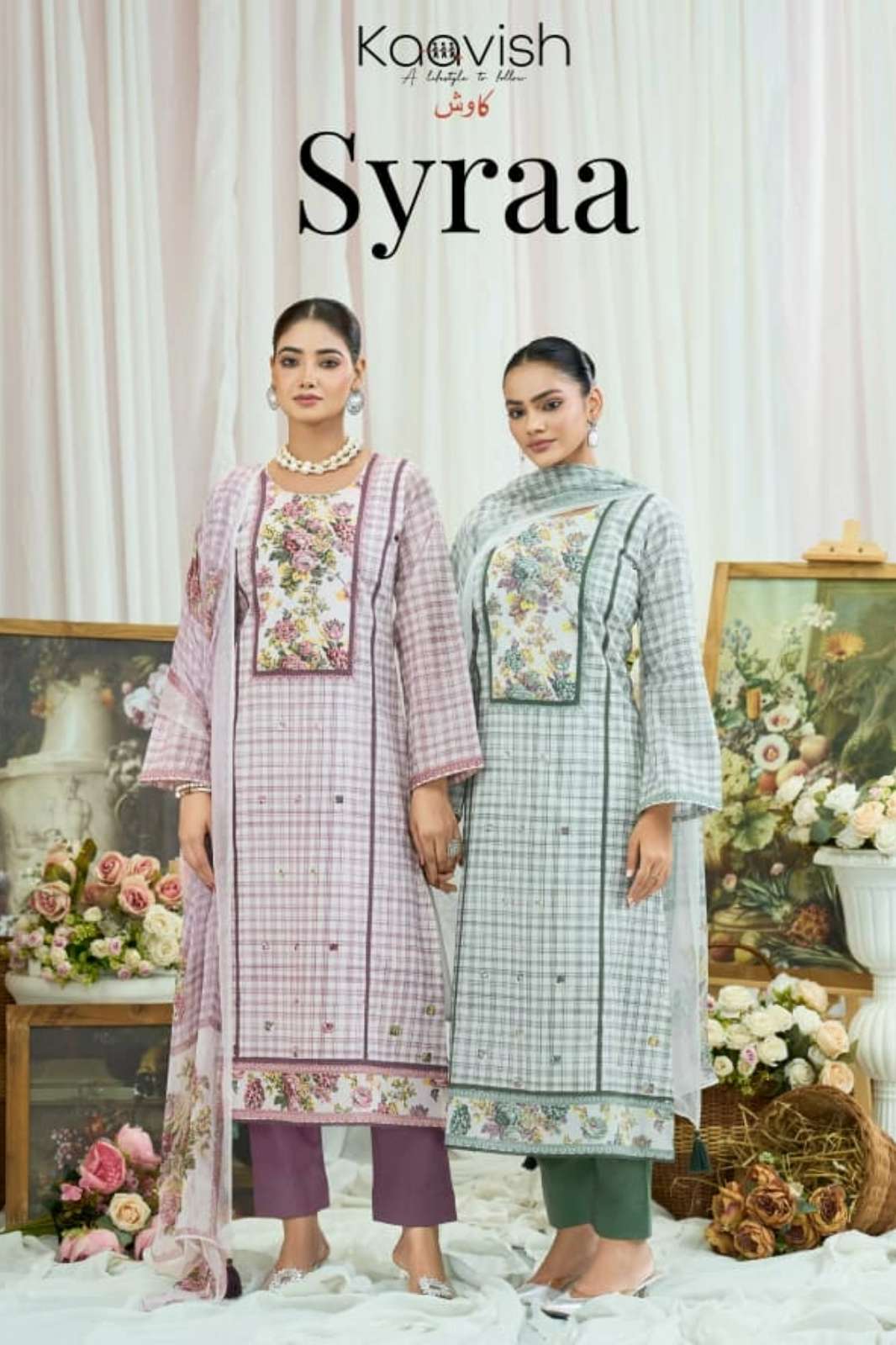 Shri Balaji Emporium SYRAA Presents PURE LAWN COTTON DIGITAL PRINT WITH HANDWORK SUIT COLLECTION
