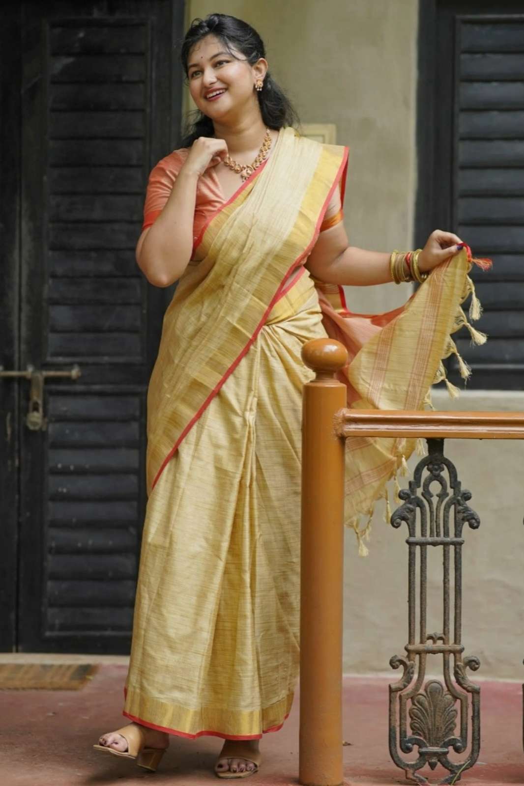 Shri Balaji Emporium TWT1097 Pure Cotton Soft Silk Saree 