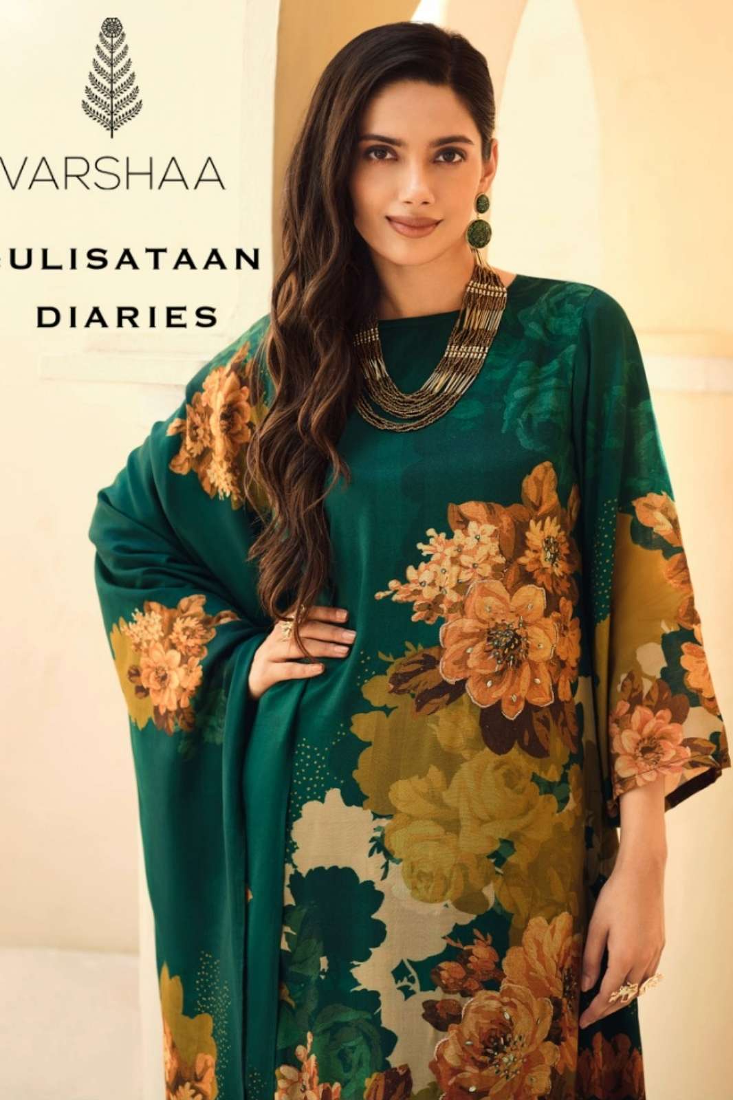 VARSHAA GULISATAAN DIARIES VISCOSE MUSLIN DIGITAL PRINT & HANDWORK SUIT