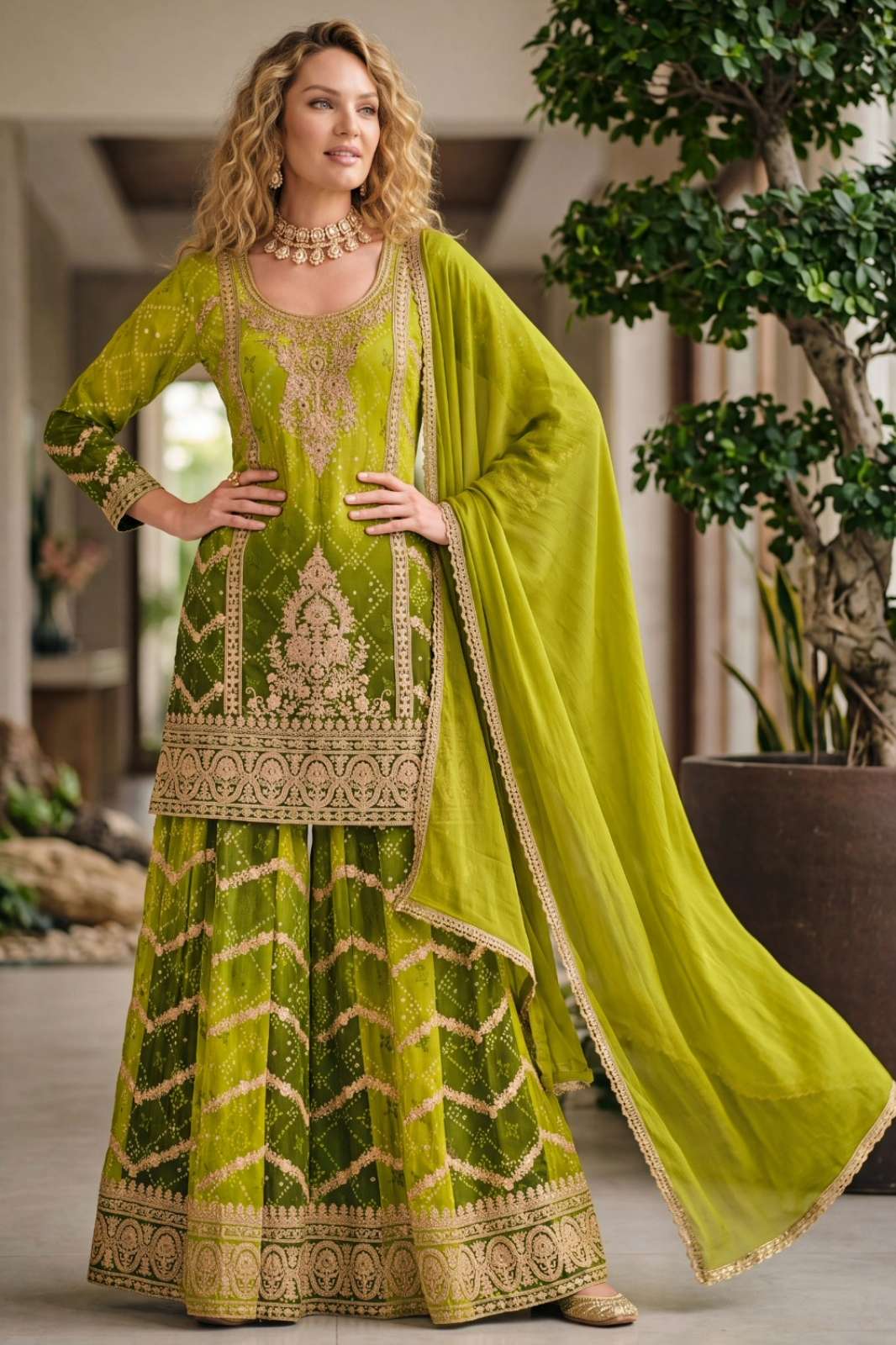 AURRAA SAWARIYAA Ready to wear Premium Embroidered Real Chinon Suit
