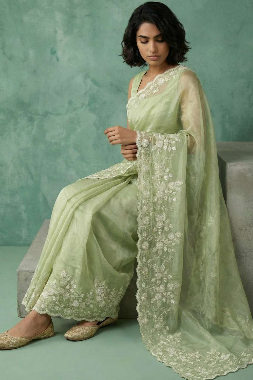 Balaji Emporium 23314 Pure Chanda Silk Embroidery Work Saree