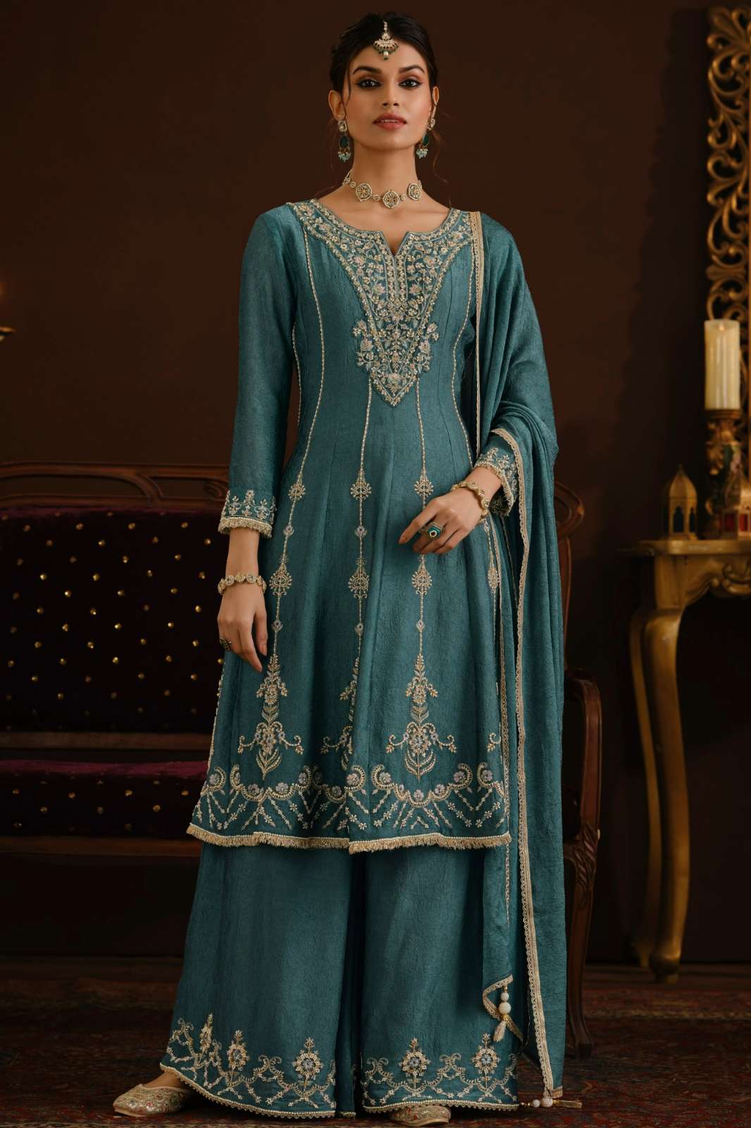 Balaji Emporium 23378 Ready to Wear Rangooli Crush Embroidery Work Anarkali Suit