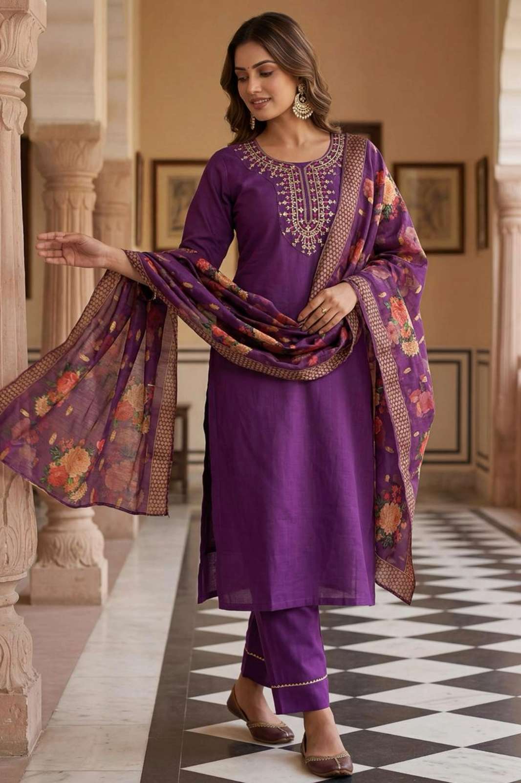 Balaji Emporium 23556 Ready to Wear Rayon Sequins & Embroidery Work Suit