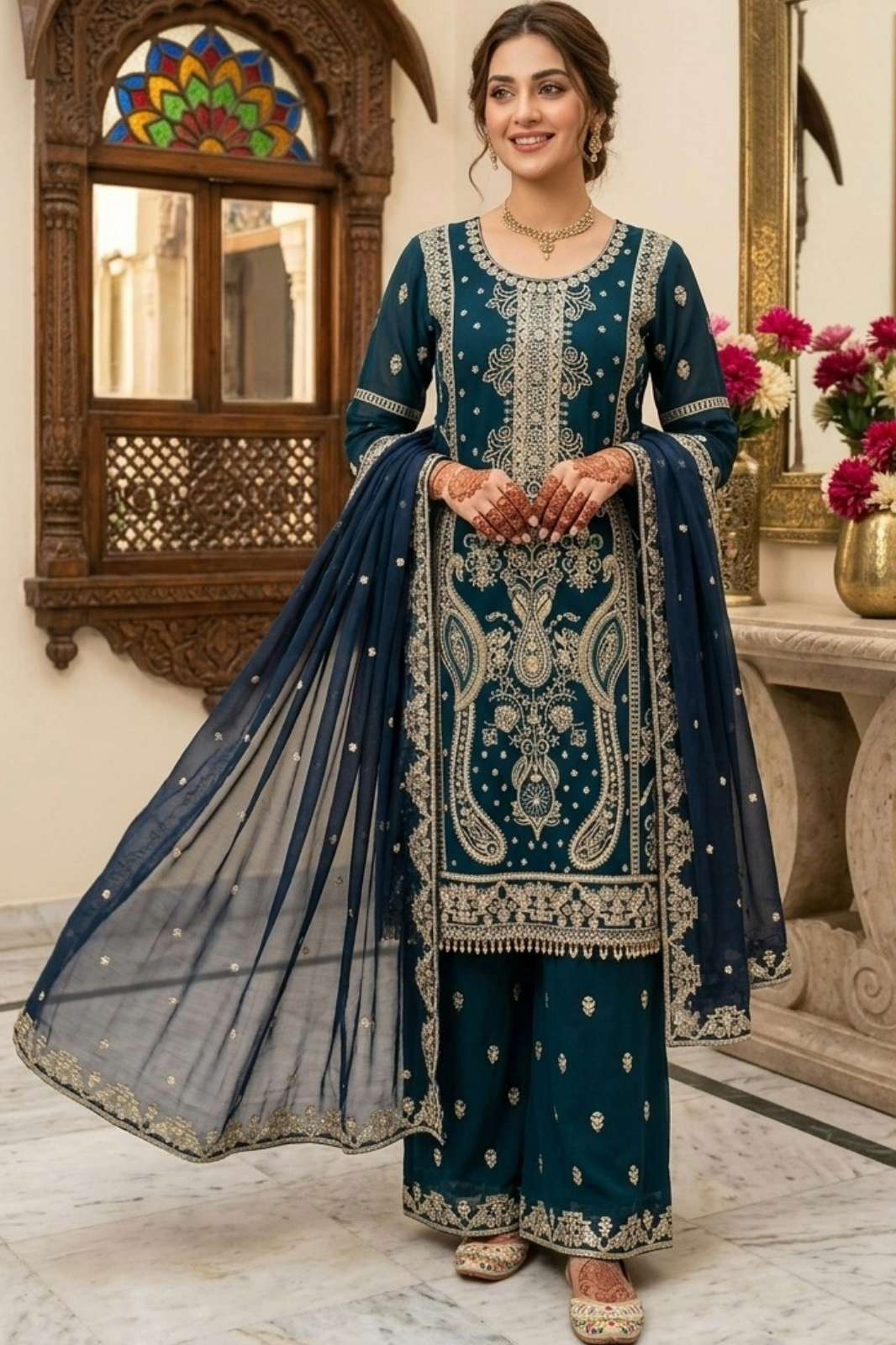 Balaji Emporium AC 23310 Ready to Wear Faux Georgette Embroidery & Sequence Work Suit