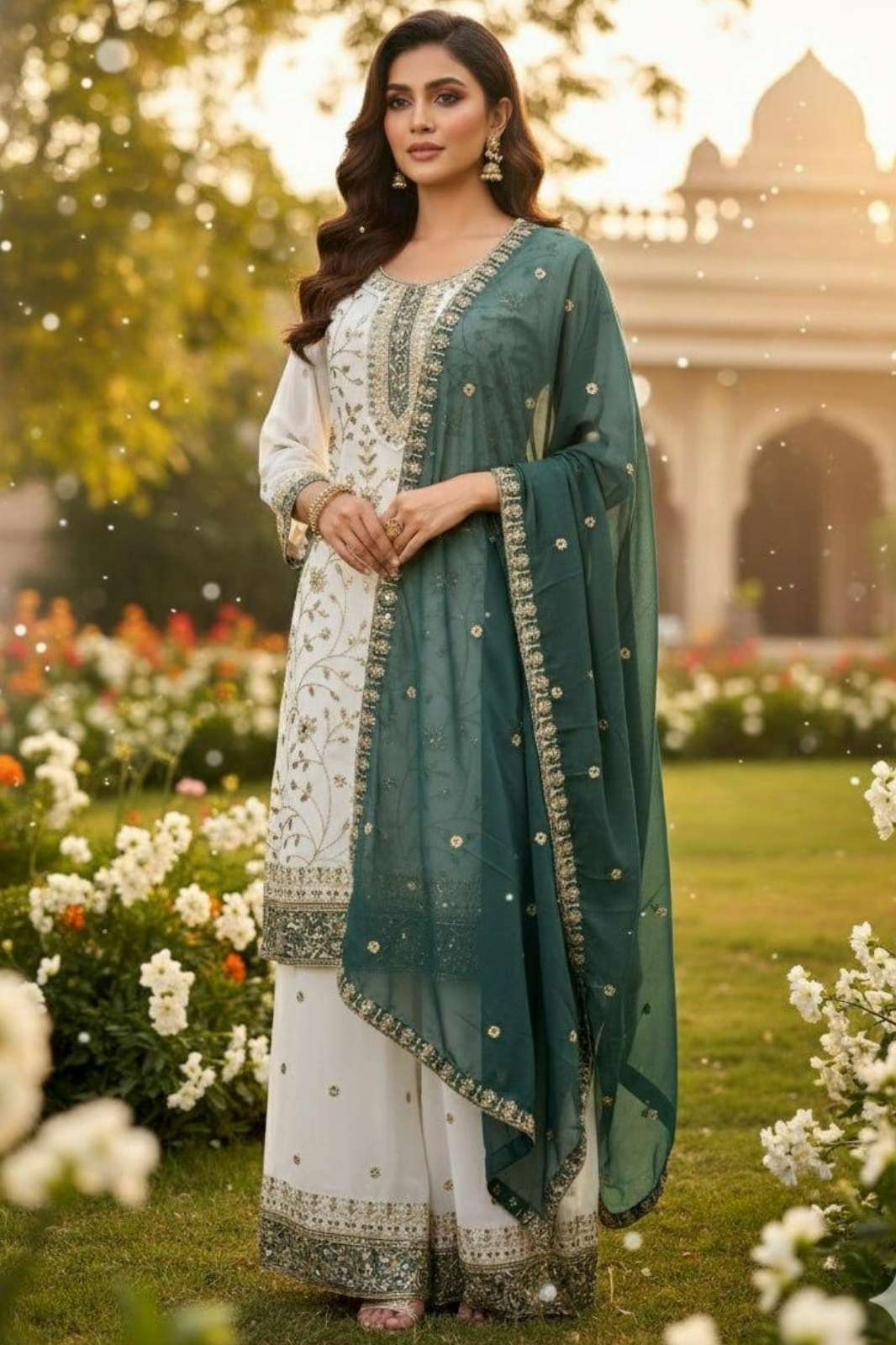 Balaji Emporium AC 23535 Ready to Wear Faux Georgette Sequins & Embroidery Work Suit