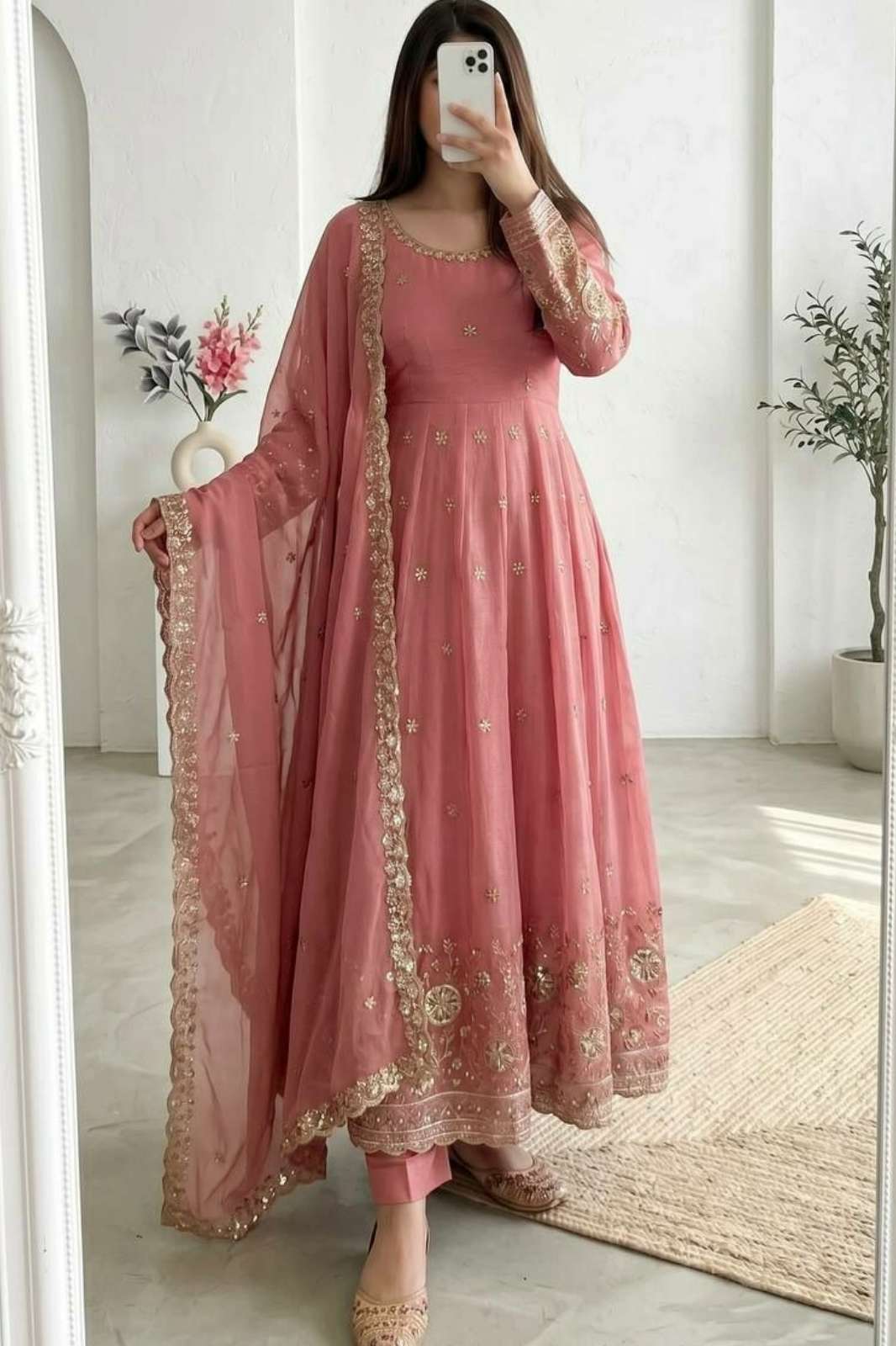 Balaji Emporium DV 23338 Ready to Wear Crunchy Sequence & Embroidery Work Anarkali Suit