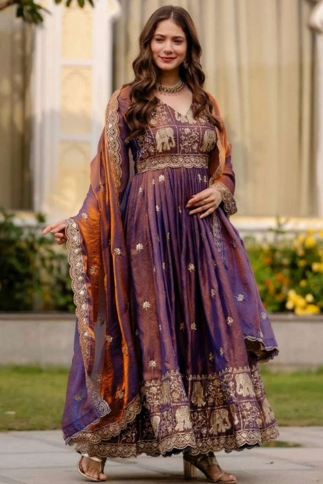 Balaji Emporium DV 23426 Ready to Wear Fandy Embroidery Work Anarkali Suit