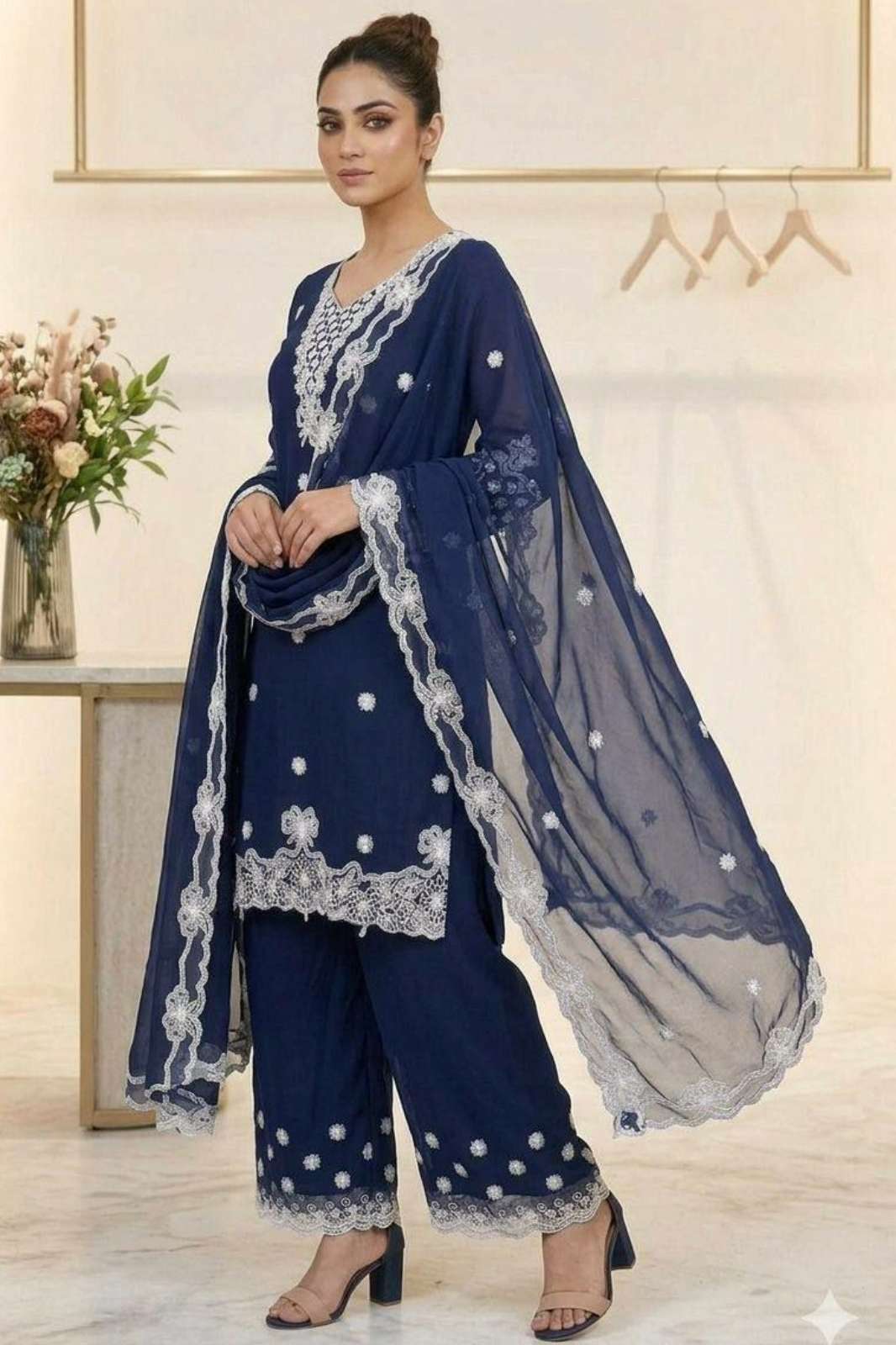 Balaji Emporium DV 23452 Ready to Wear Georgette Sequins & Embroidery Work Suit