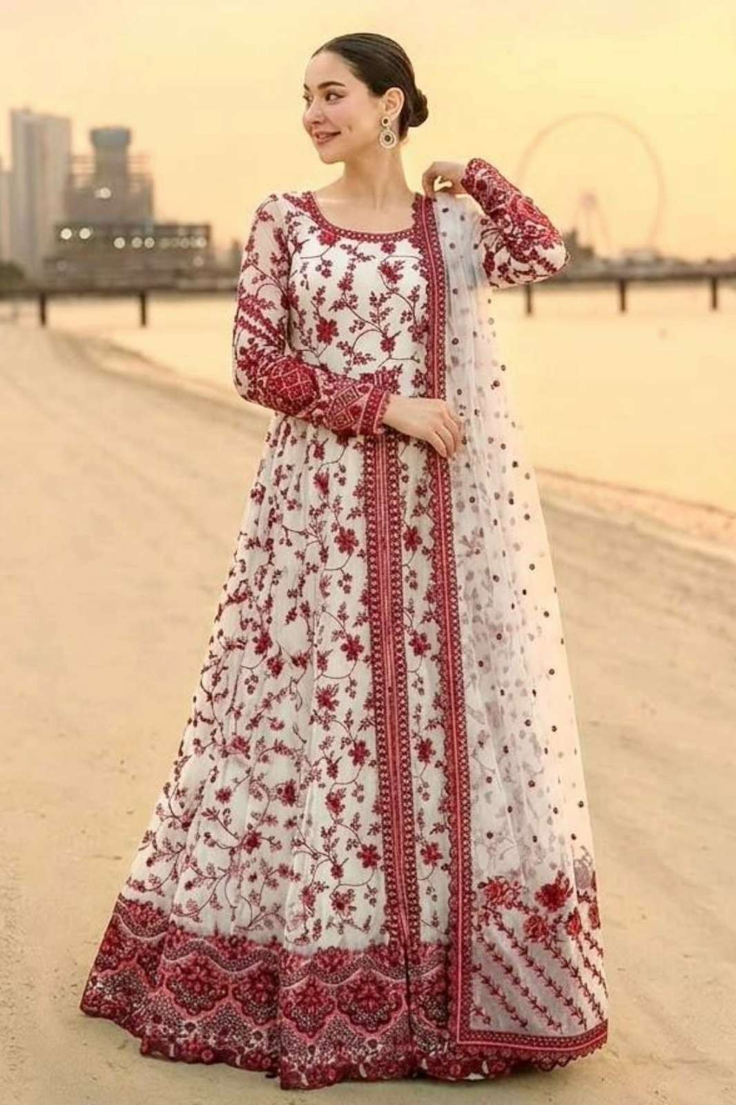Balaji Emporium DV 23460 Ready to Wear Faux Georgette Embroidery Work Anarkali Suit