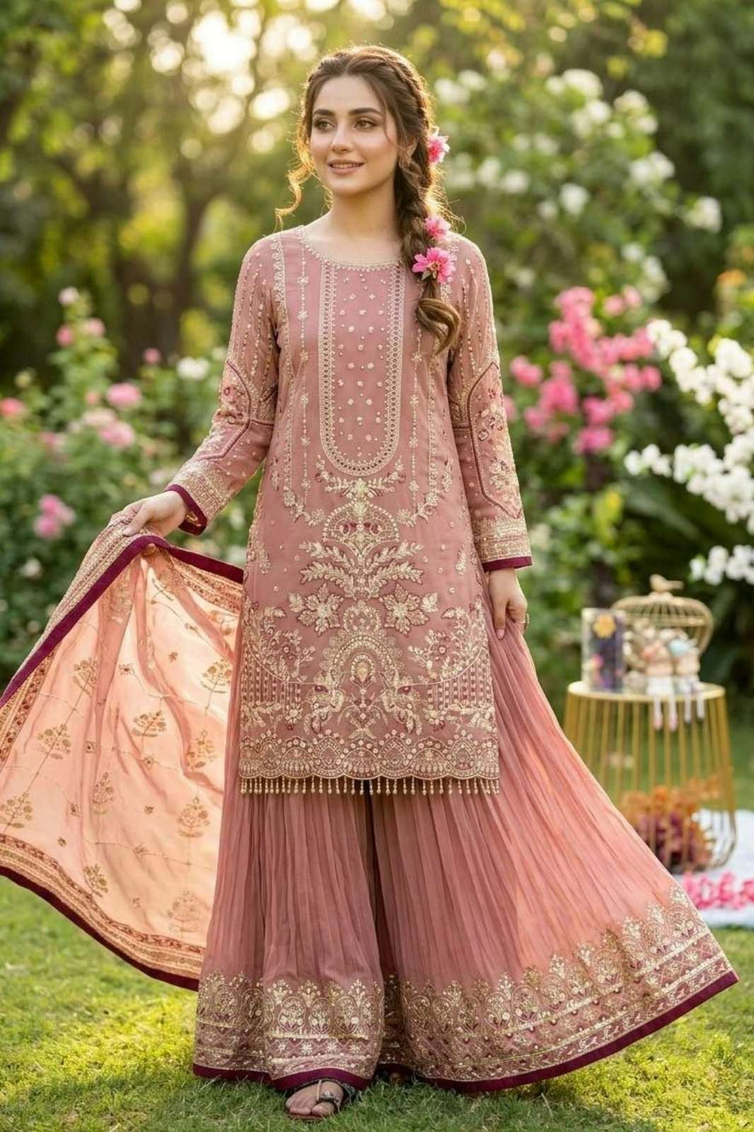 Balaji Emporium DV 23463 Ready to Wear Faux Georgette Sequins & Embroidery Work Suit
