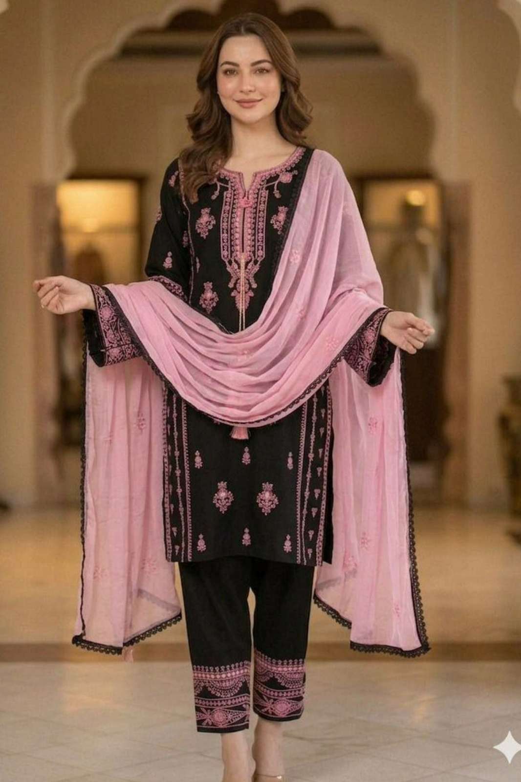 Balaji Emporium DV 23467 Ready to Wear Rayon Embroidery Work Suit
