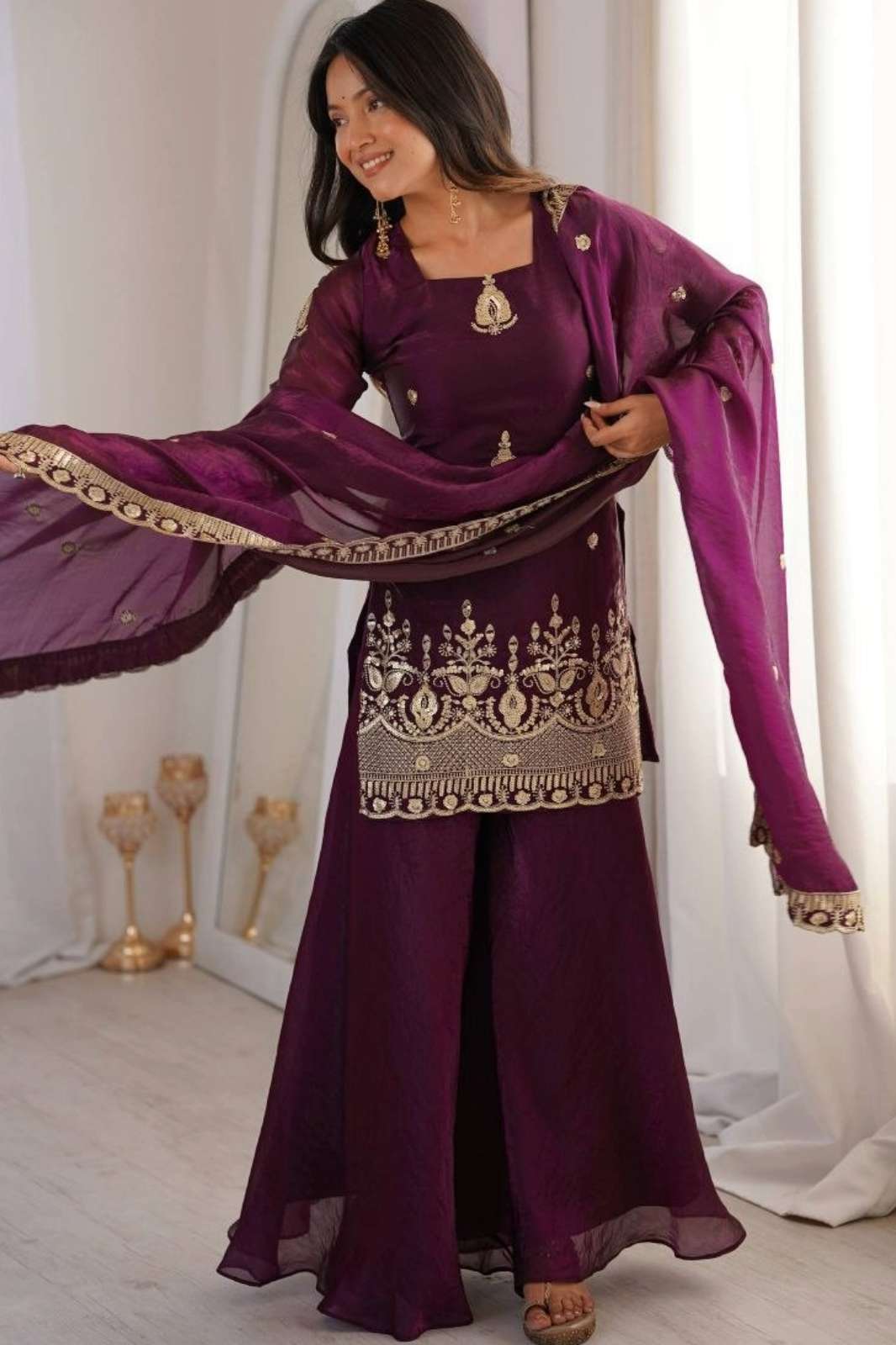 Balaji Emporium DV 23480 Ready to Wear Faux Georgette Sequins & Embroidery Work Suit