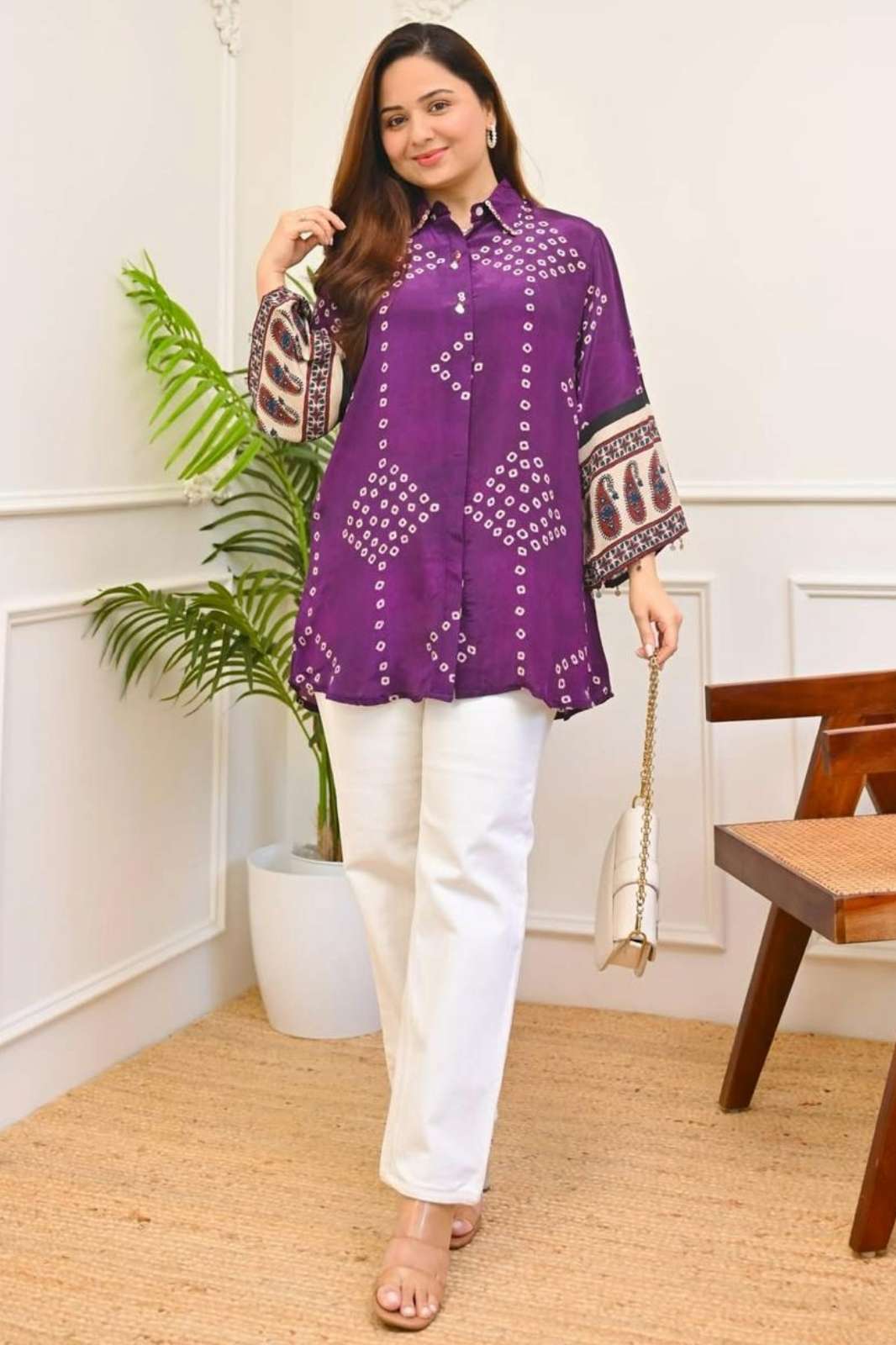 Balaji Emporium RF 23449 Ready to Wear Puire Cotton Bandhej Printed Dress