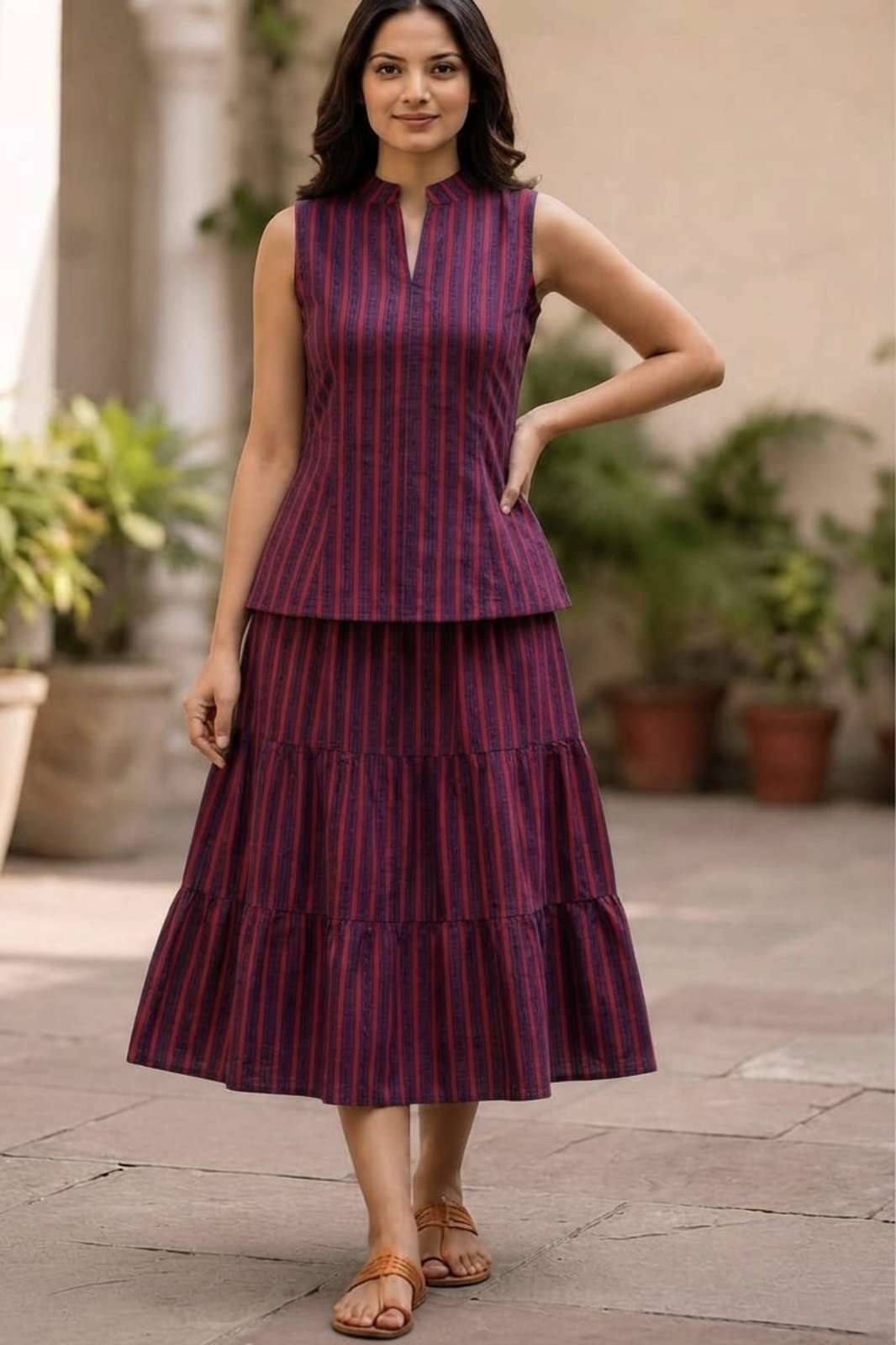 Balaji Emporium RF 23451 Ready to Wear Puire Cotton Bagru Hand Block Printed Dress