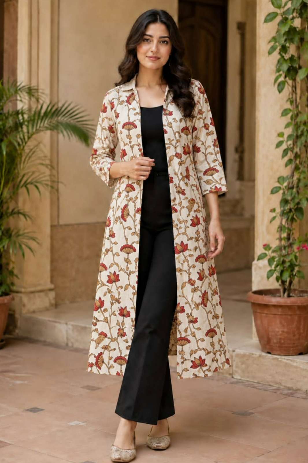 Balaji Emporium RF 23665 Ready to Wear Summer Special Bagru Hand Block Cotton Shrug 