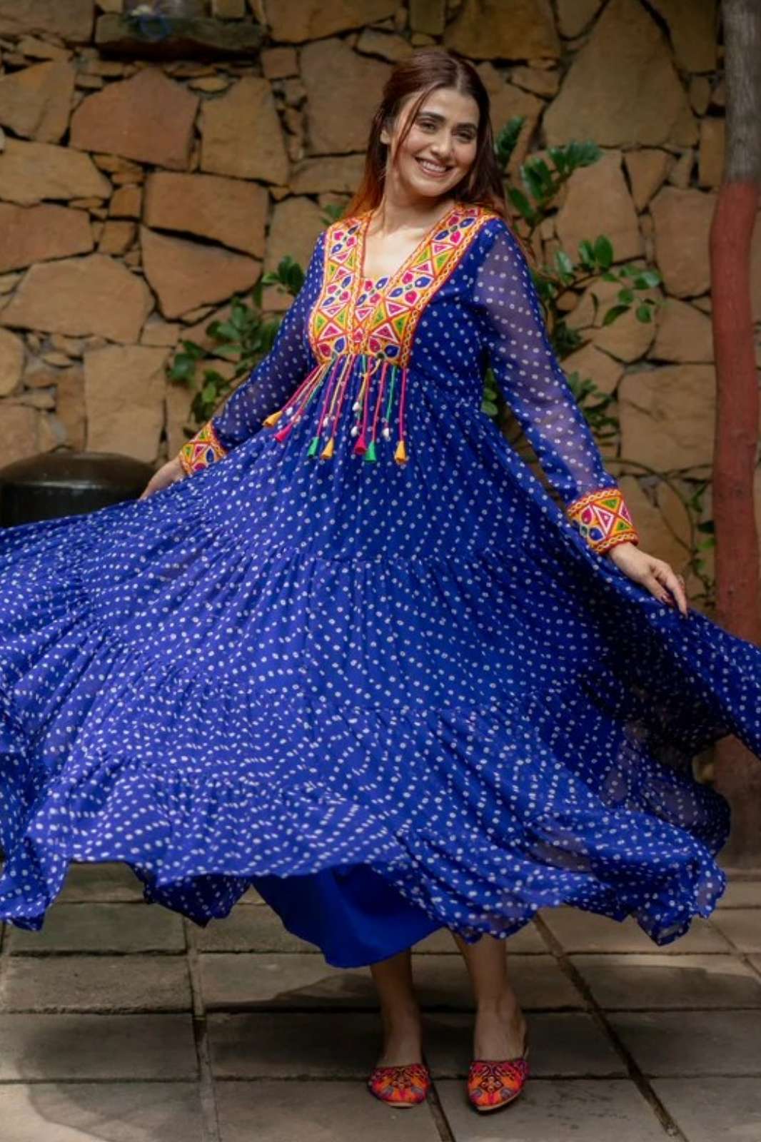 Balaji Emporium TF 23492 Ready to Wear Georgette Embroidery Work Gown 