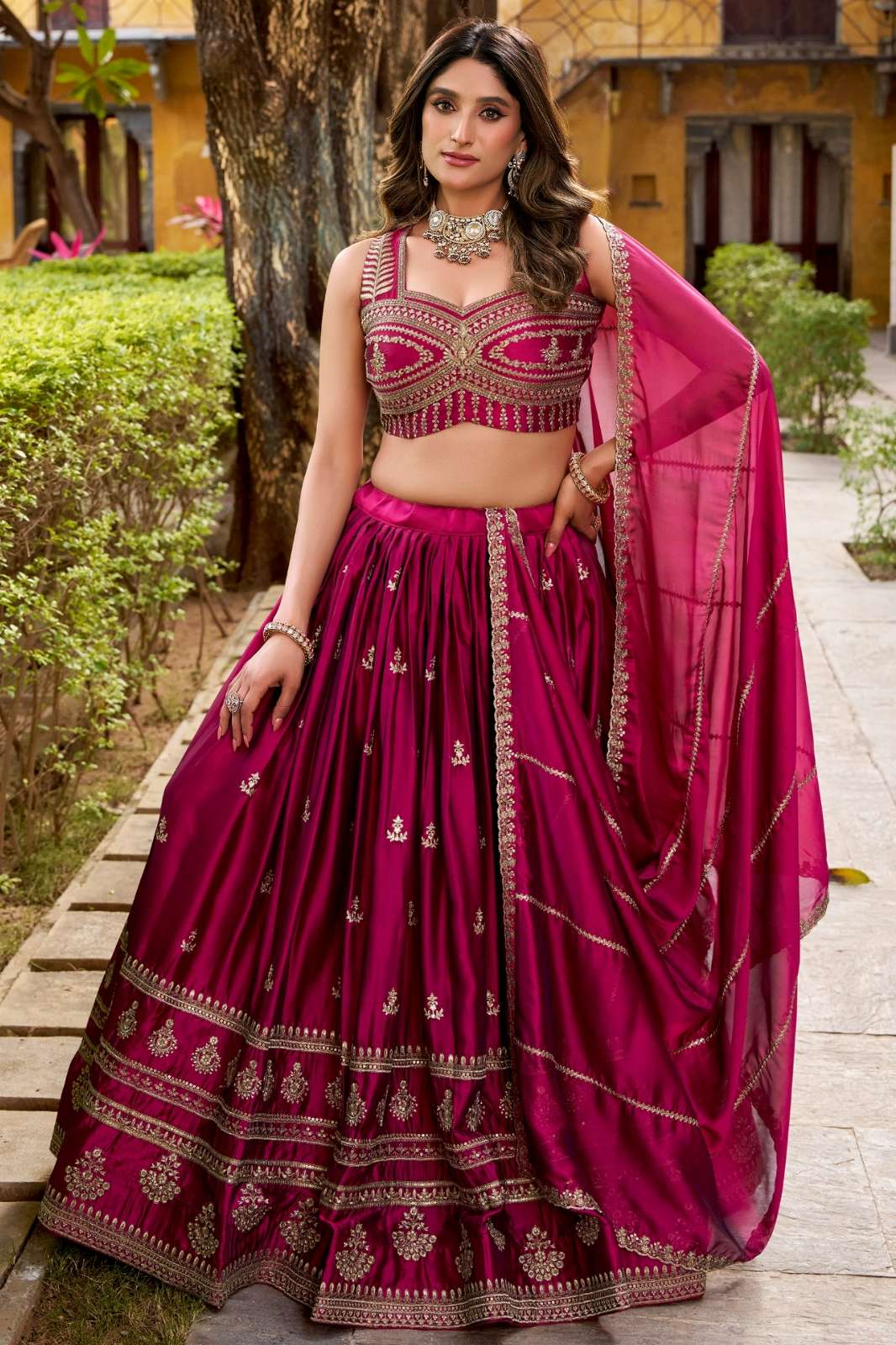 Crazycloths 23568 Rangoli Silk Sequins & Embroidery Work Party Wear Lehenga Choli