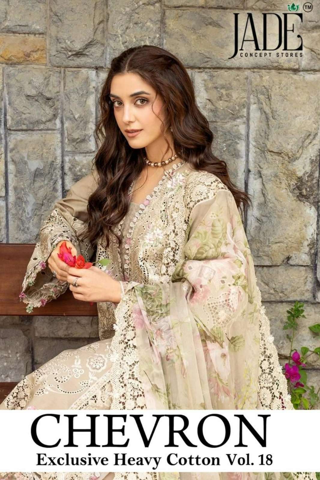 Jade CHEVRON VOL 18 Pure Cotton with Beautiful Printed Pakistani Suit