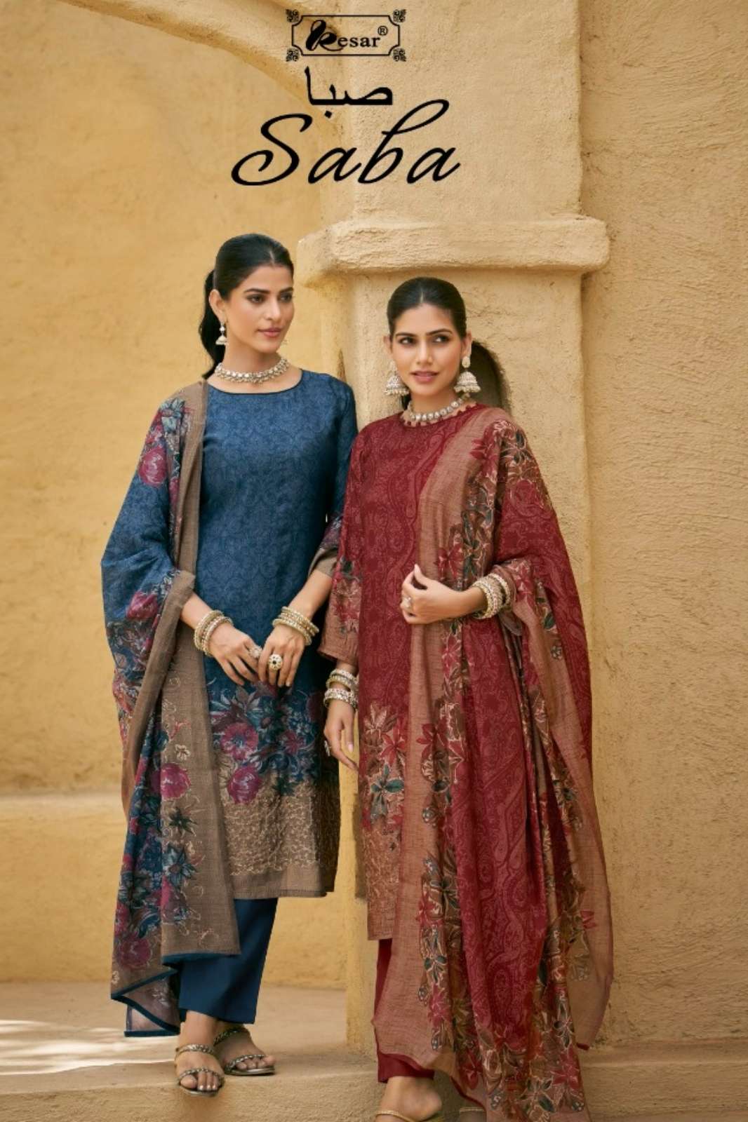 KESAR SABA PURE VISCOSE MUSLIN DIGITAL PRINTED SUIT 