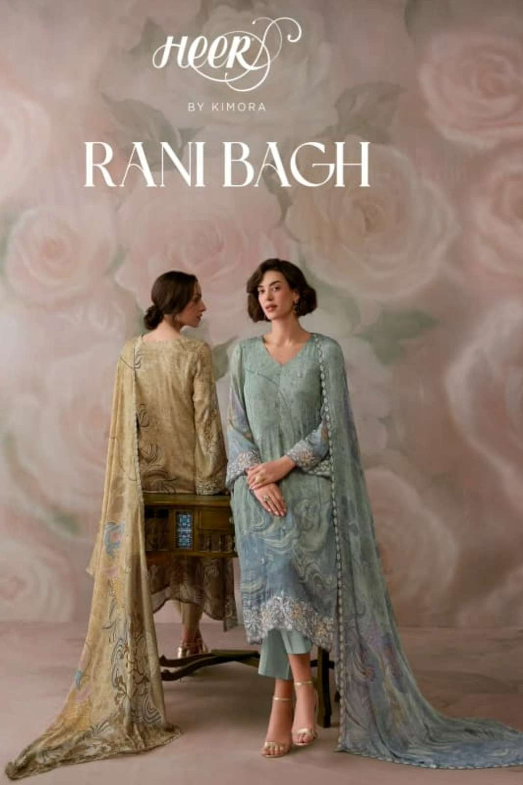 KIMORA HEER RANI BAGH PURE CHINON DIGITAL PRINT & EMBROIDERY WORK SUIT