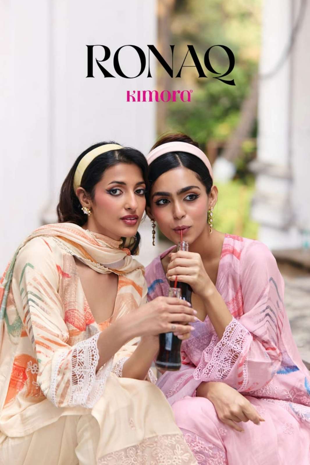 KIMORA RONAQ PURE COTTON DIGITAL PRINT & EMBROIDERY WORK SUIT