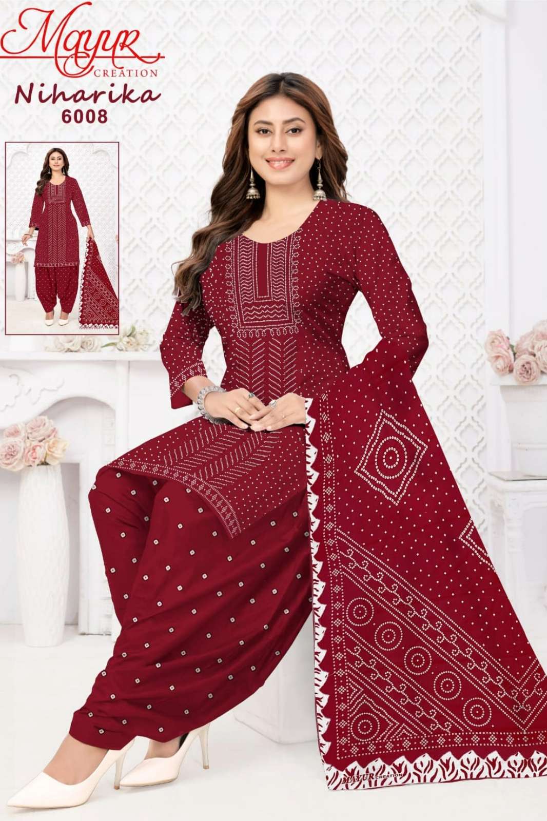 Mayur Creation Niharika Vol 6 Pure Cotton Printed Suit 