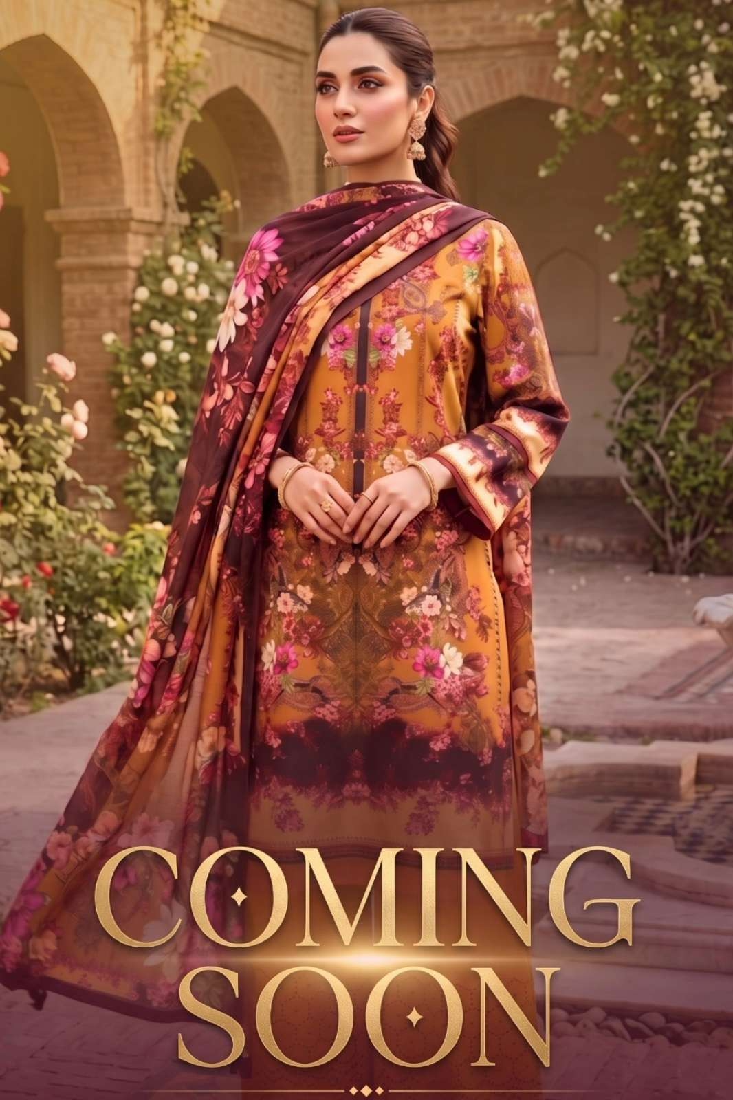NOOR MARIA B Pure Cotton Digital Printed Pakistani Suit 