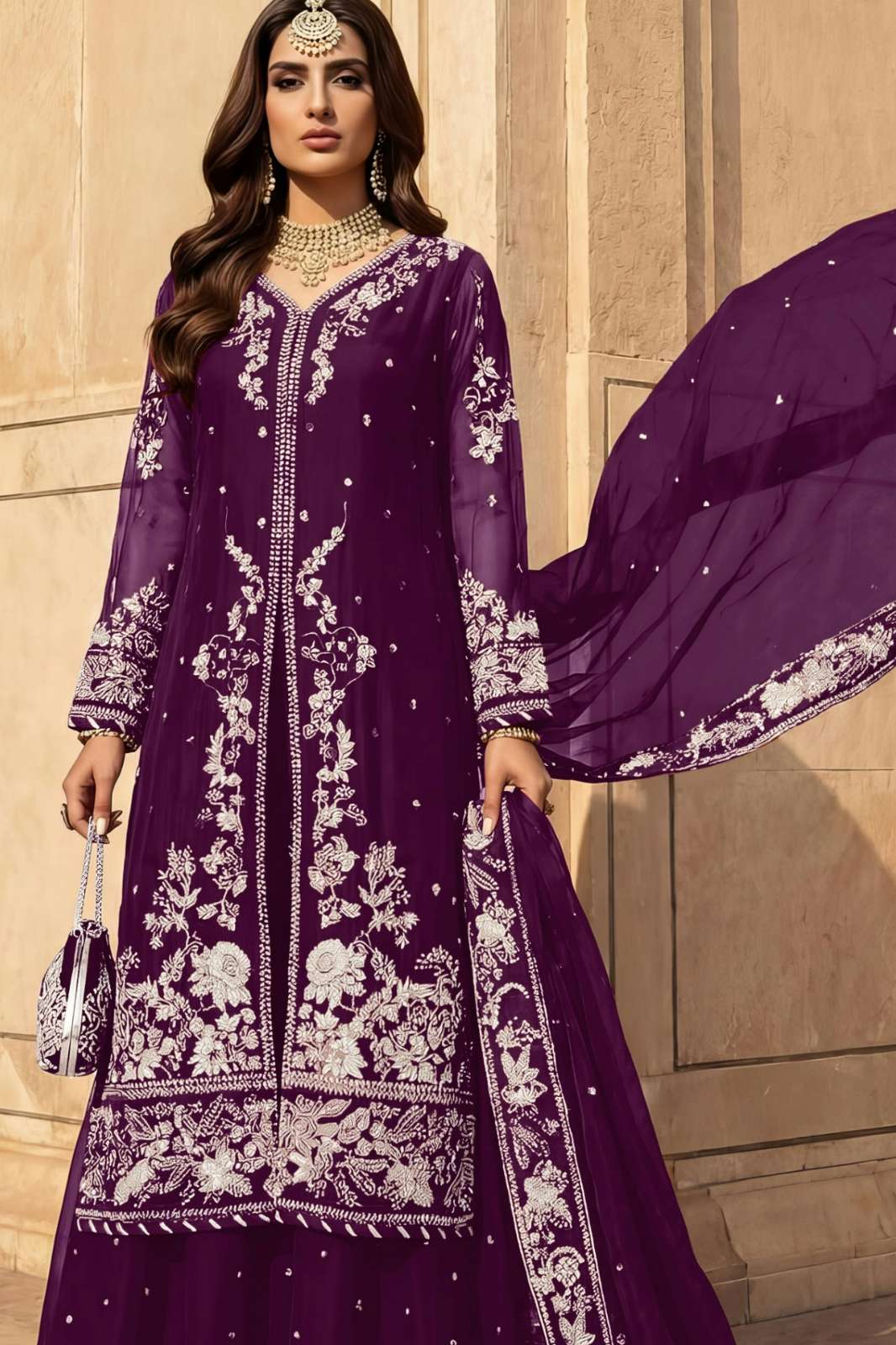 SAJIDA AISLA VOL 2 GEORGETTE EMBROIDERY PAKISTANI SUIT 
