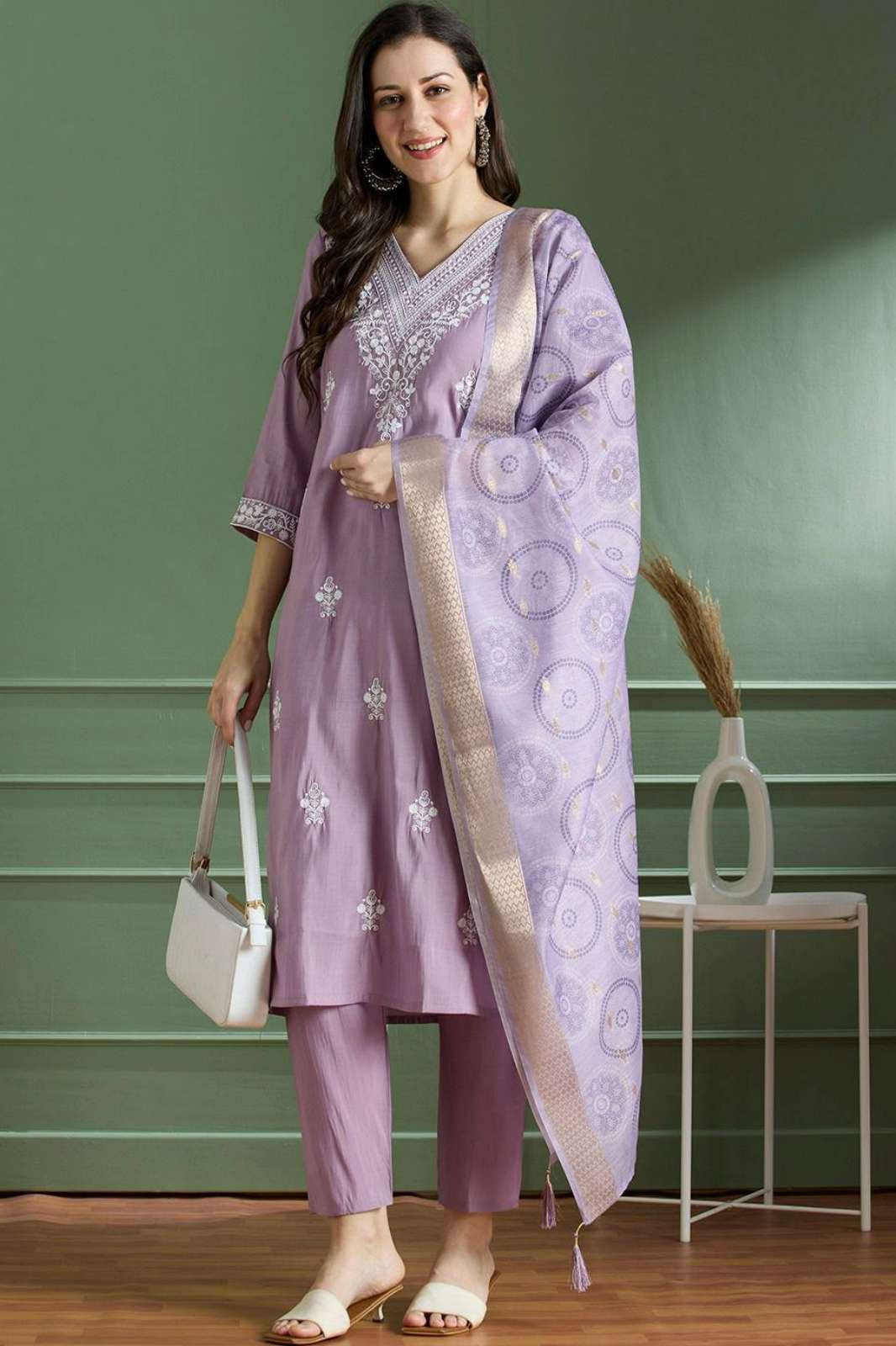 Shri Balaji Emporium 23299 Ready to Wear Japan Cotton & Beautiful Embroidery Work Suit 
