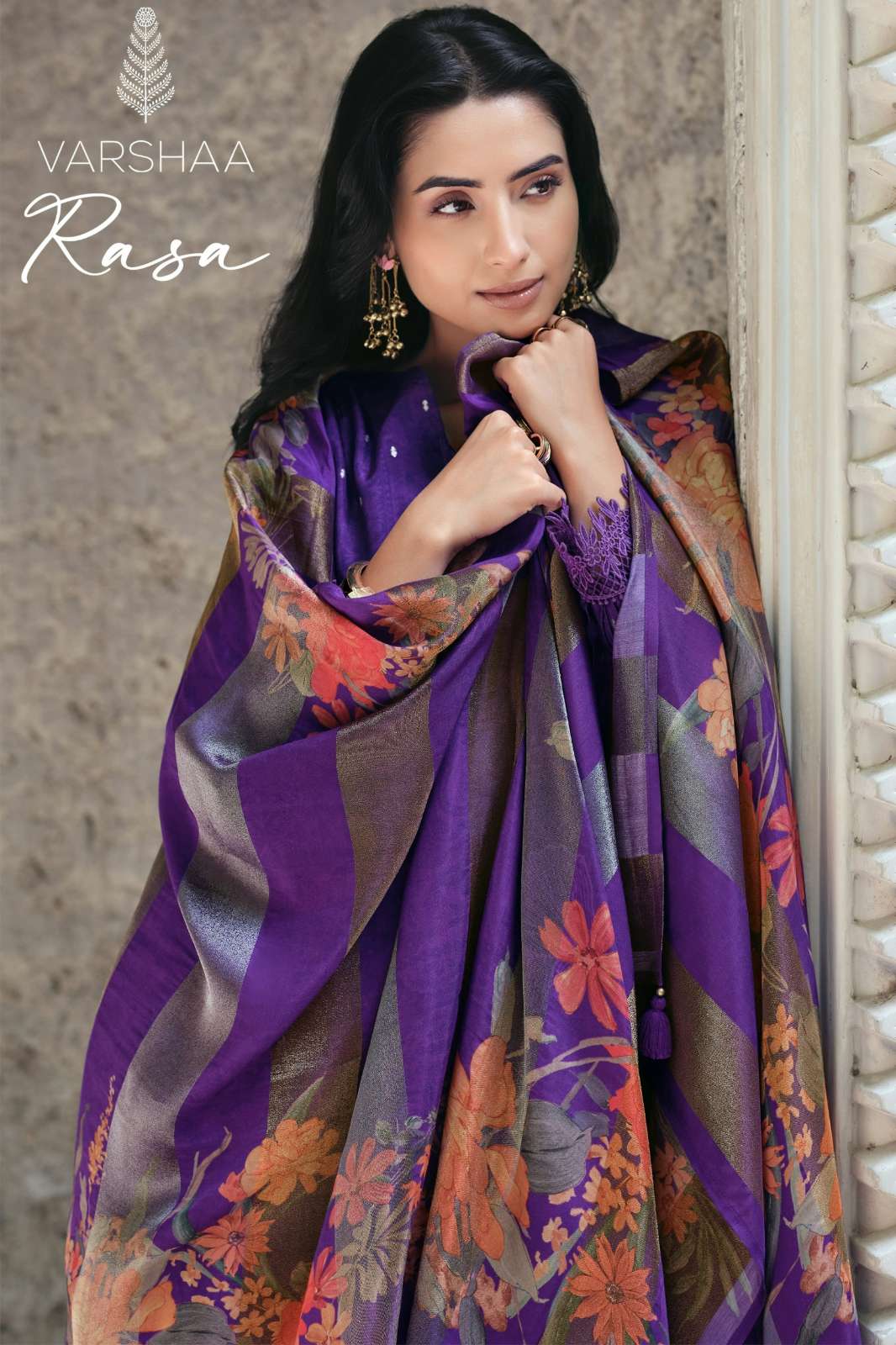 VARSHAA RASA VISCOSE WOVEN DIGITALLY PRINT & HANDWORK SUIT