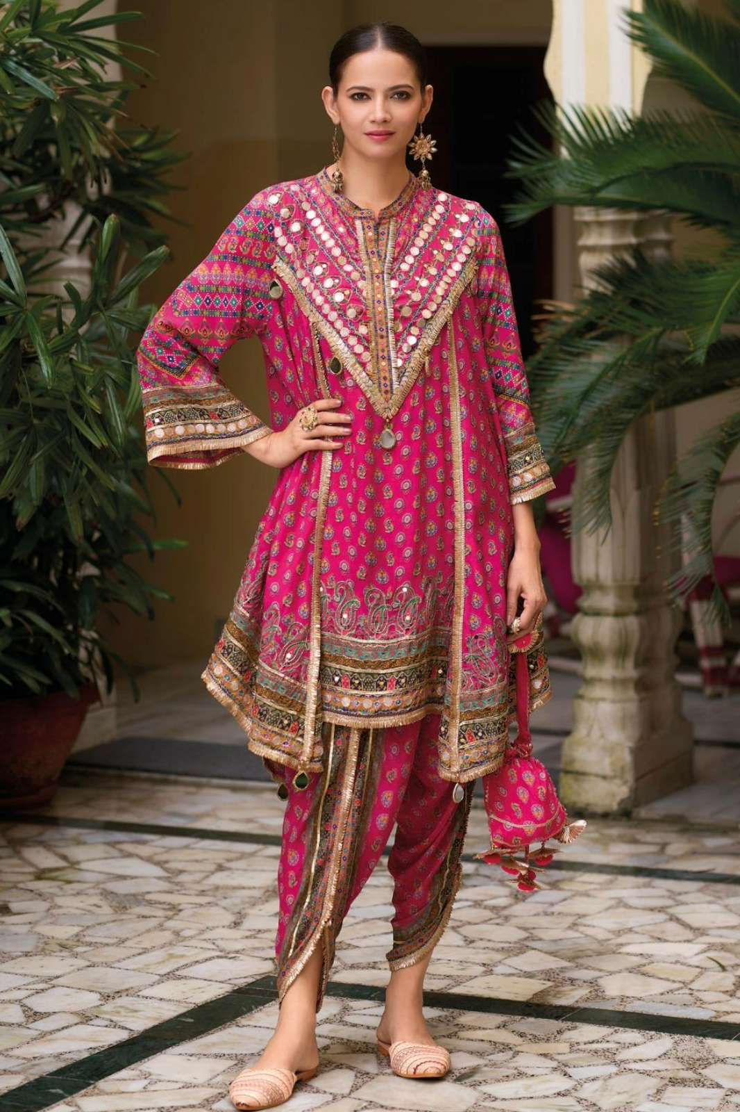 Your choice KIKO Ready to Wear Pure Chinon Embroidered Suit