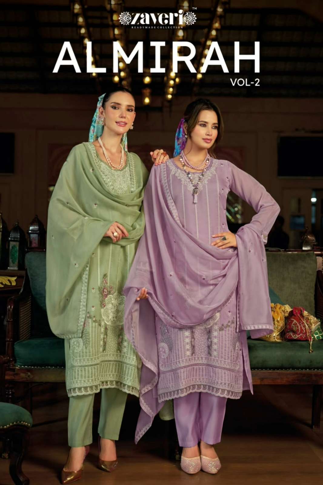 Zaveri Almira 2 Ready to Wear Soft Organza Emboidery Work Suit 