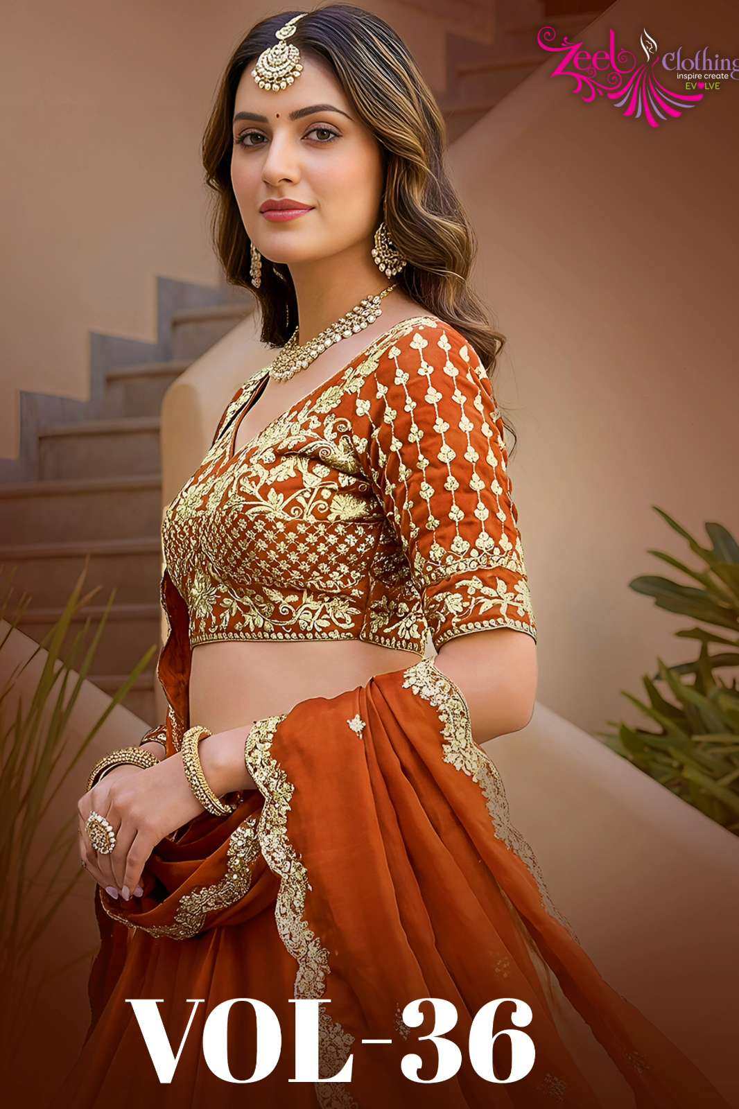 ZEEL VOL 36 Rangoli Silk Dori Zari and Sequins Embroidery Lehenga Choli 