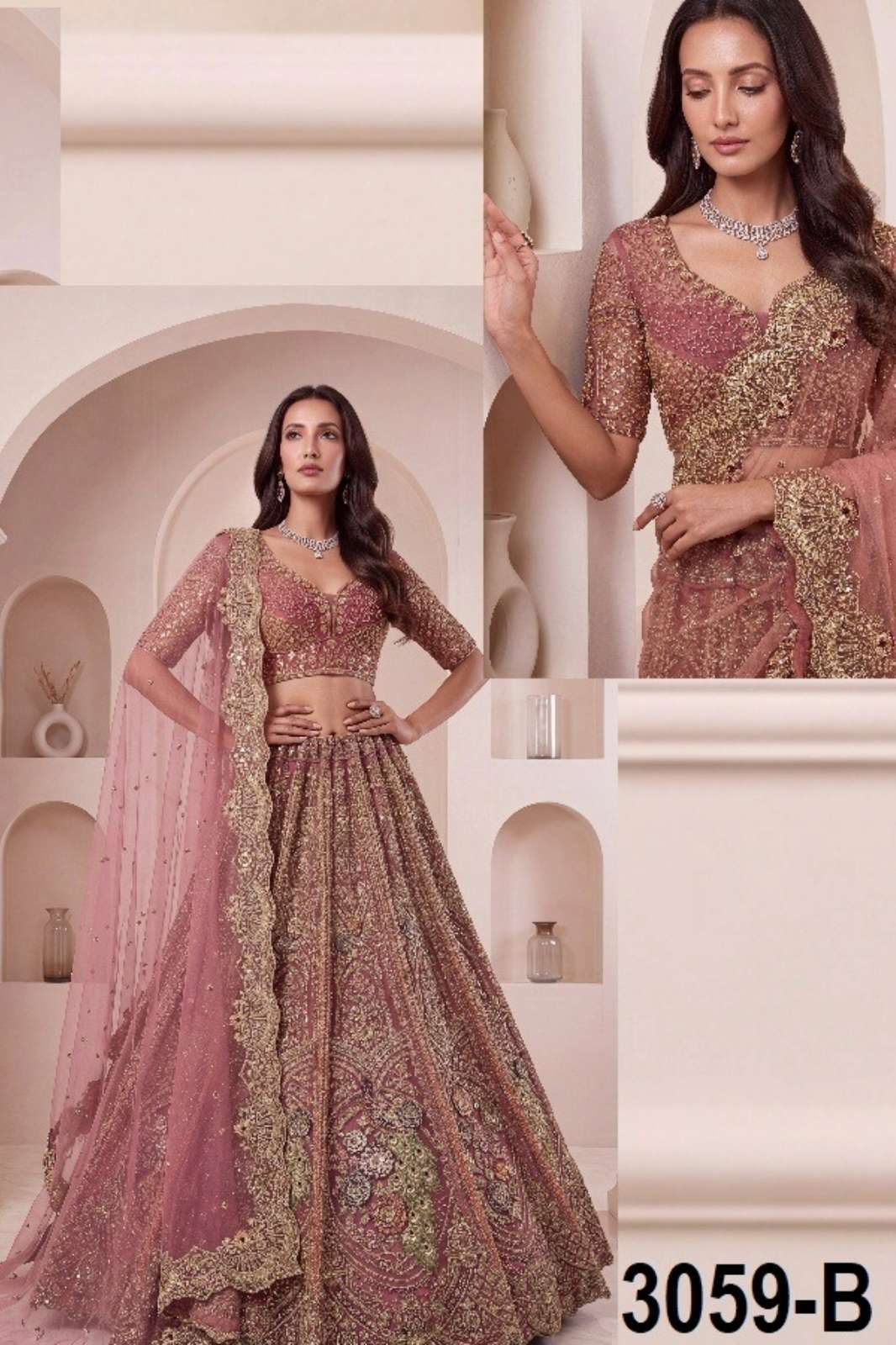 Anjani Arts Sanskruti Beautiful Multi fabric heavy Embroidered Lehenga Choli