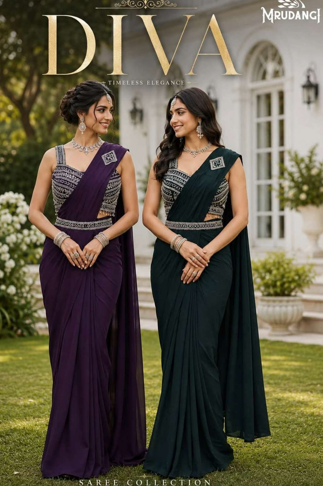 MRUDANGI DIVA READY TO WEAR LYCRA SAREE FOR SPECIAL OCCASIONS